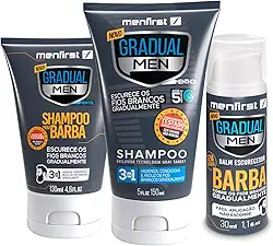 Kit Escurecedor | Shampoo Cabelo + Shampoo Barba + Balm