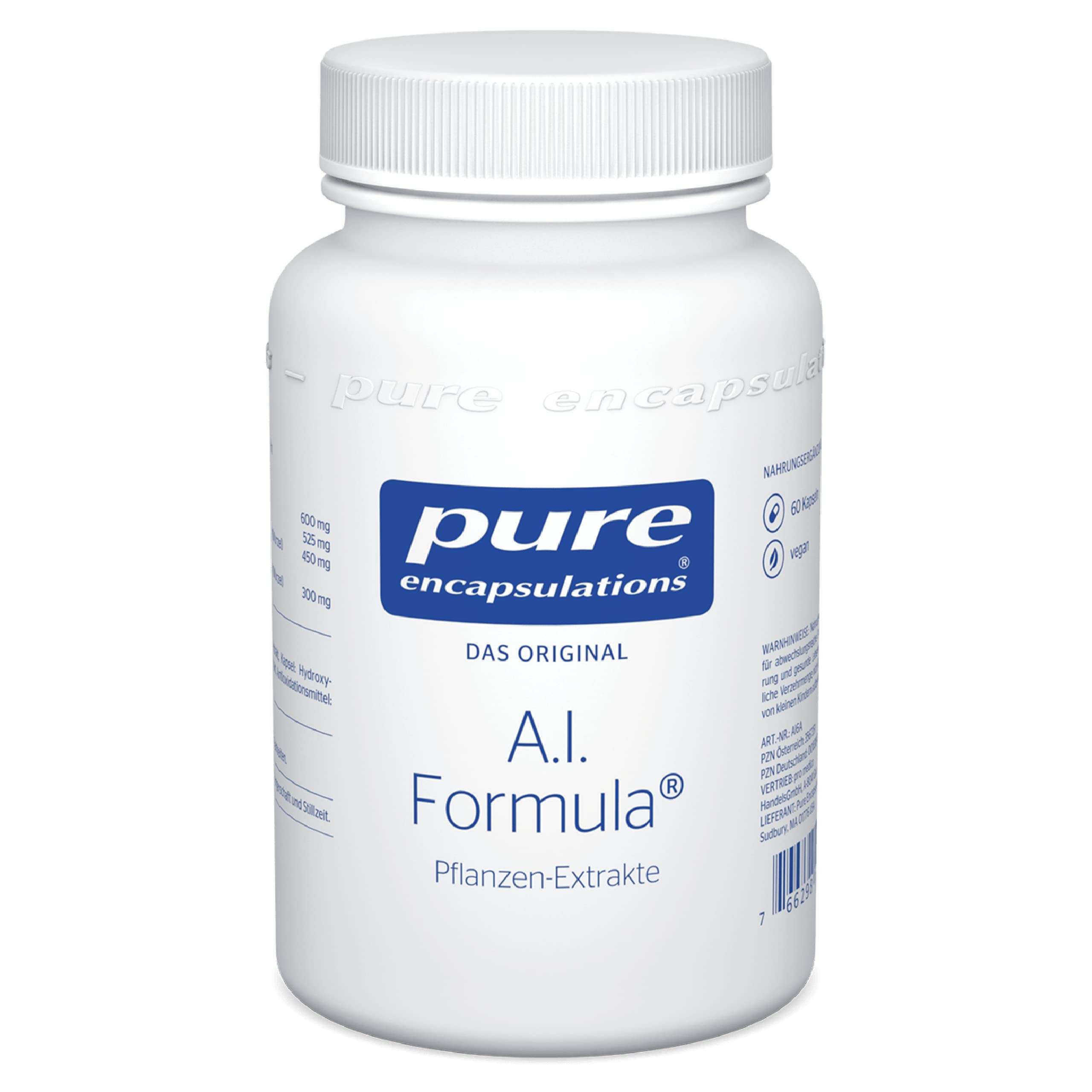 Pure Encapsulations - A.I. Formula - Ingwer und Kurkuma - Kombination aus verschiedenen Pflanzen-Extrakten - Ohne scharfen Ingergeschmack - 60 Kapseln