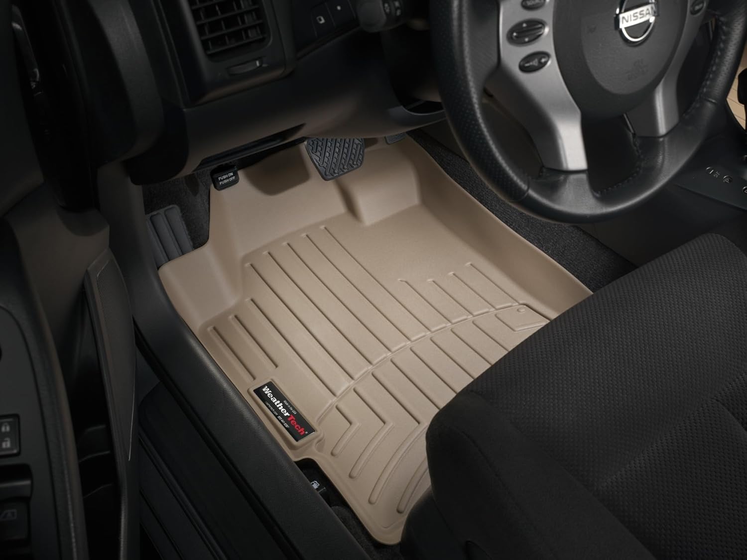 WeatherTech Custom Fit FloorLiners for Nissan Altima, Altima, Altima - 1st Row (451181), Tan