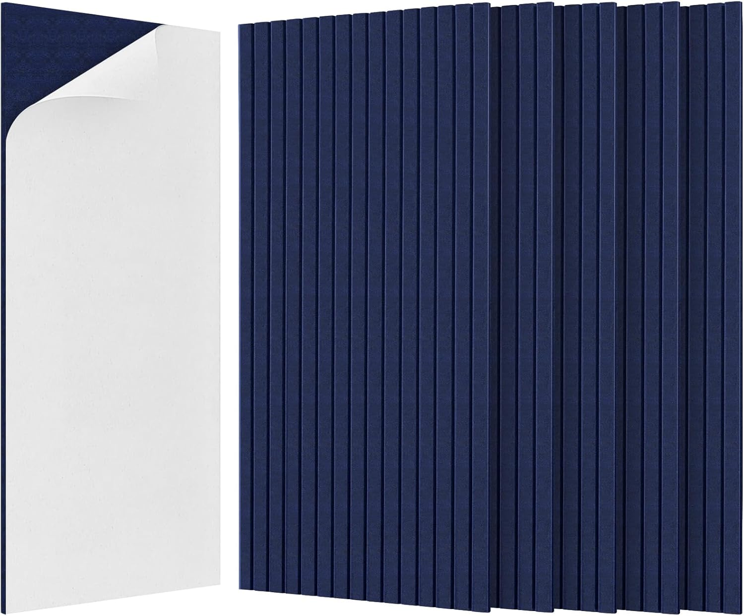 BUBOS 5 Pack Large Acoustic Panels, 47.2" x 23.6" (Dark Blue 1)