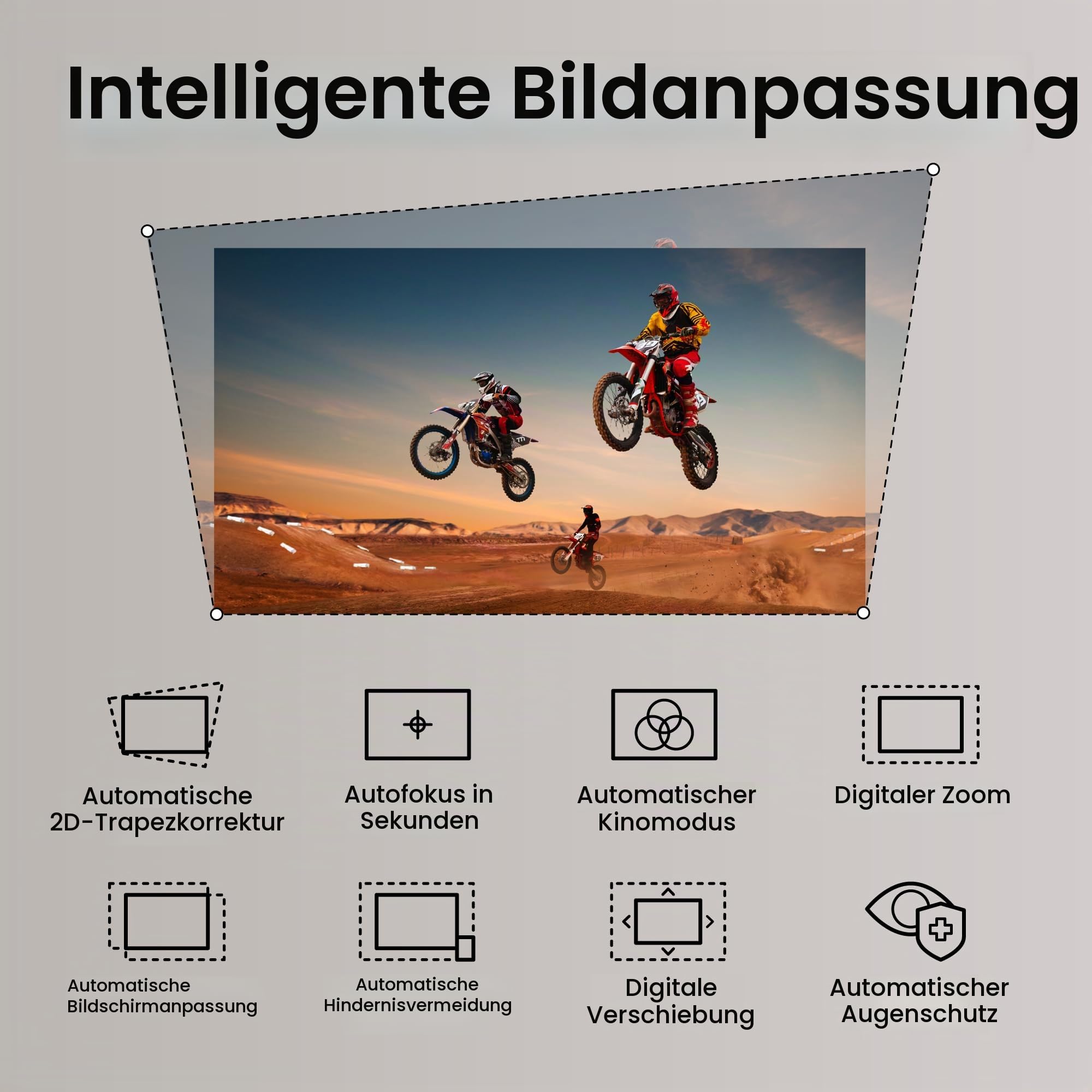 BenQ TK705STi 4K HDR Kurzdistanz Beamer, 3000 ANSI-Lumen, Google TV, Netflix, geringer Input-Lag, automatische Bildanpassung, Bluetooth, HDMI 2.1, MEMC, HDR 10+, leiser Beamer, Grau