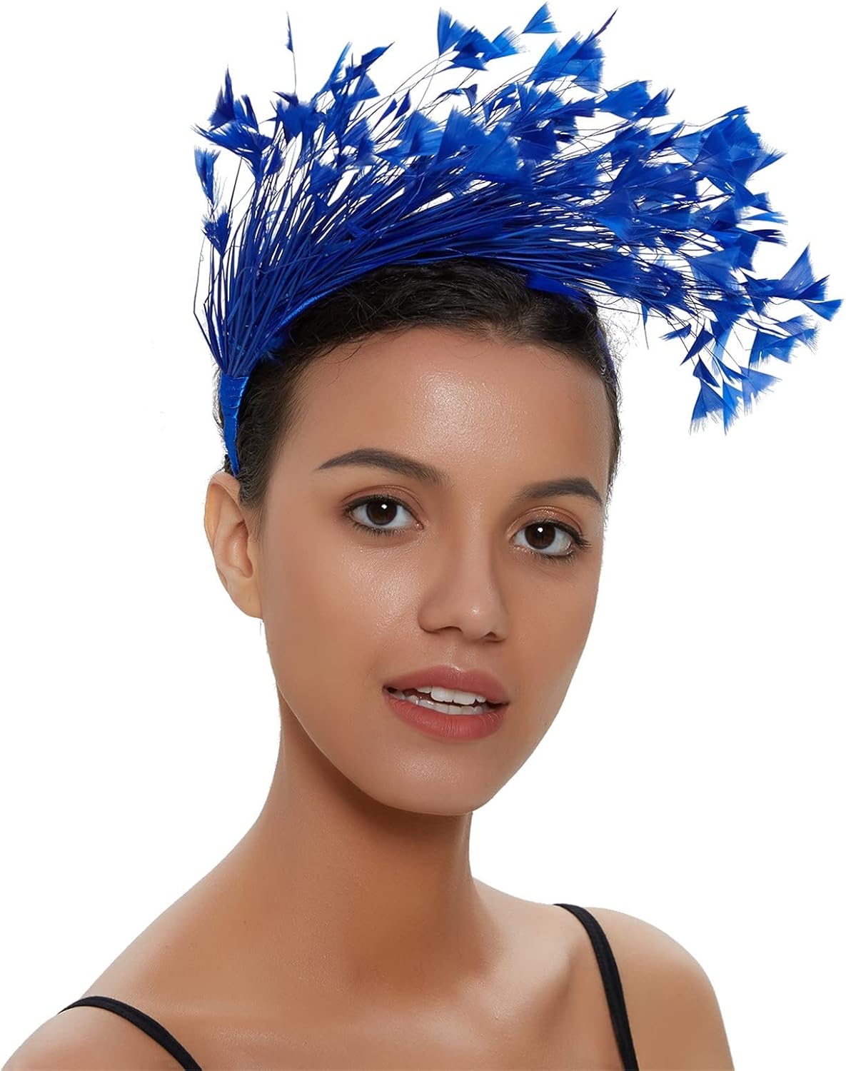 Fascinator Hoofdtooi voor dames, bruiloft, hoed, clip, haarclip, hoed, hoofdband, mesh, tea, party, hoofddeksel, vrouwen, pillbox, hoed, haarsieraad voor kerk, Halloween, cocktailclub, wit, Eén Maat