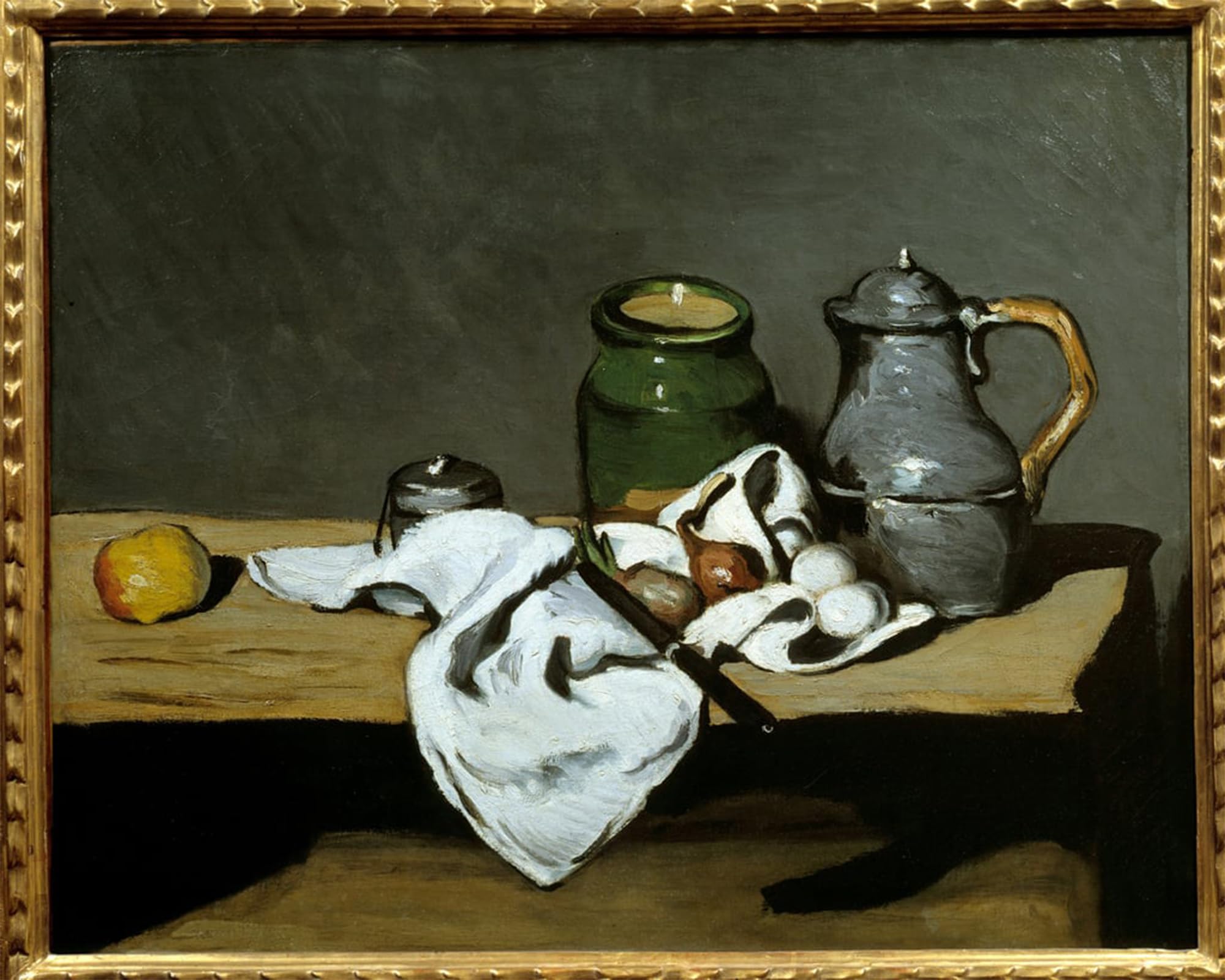POSTERIIk Vintage Print Pop Art Landscape Artwork Still Life At the Kettle Painting by Paul Cézanne Art Prints for Office Home Decor 60x90cm