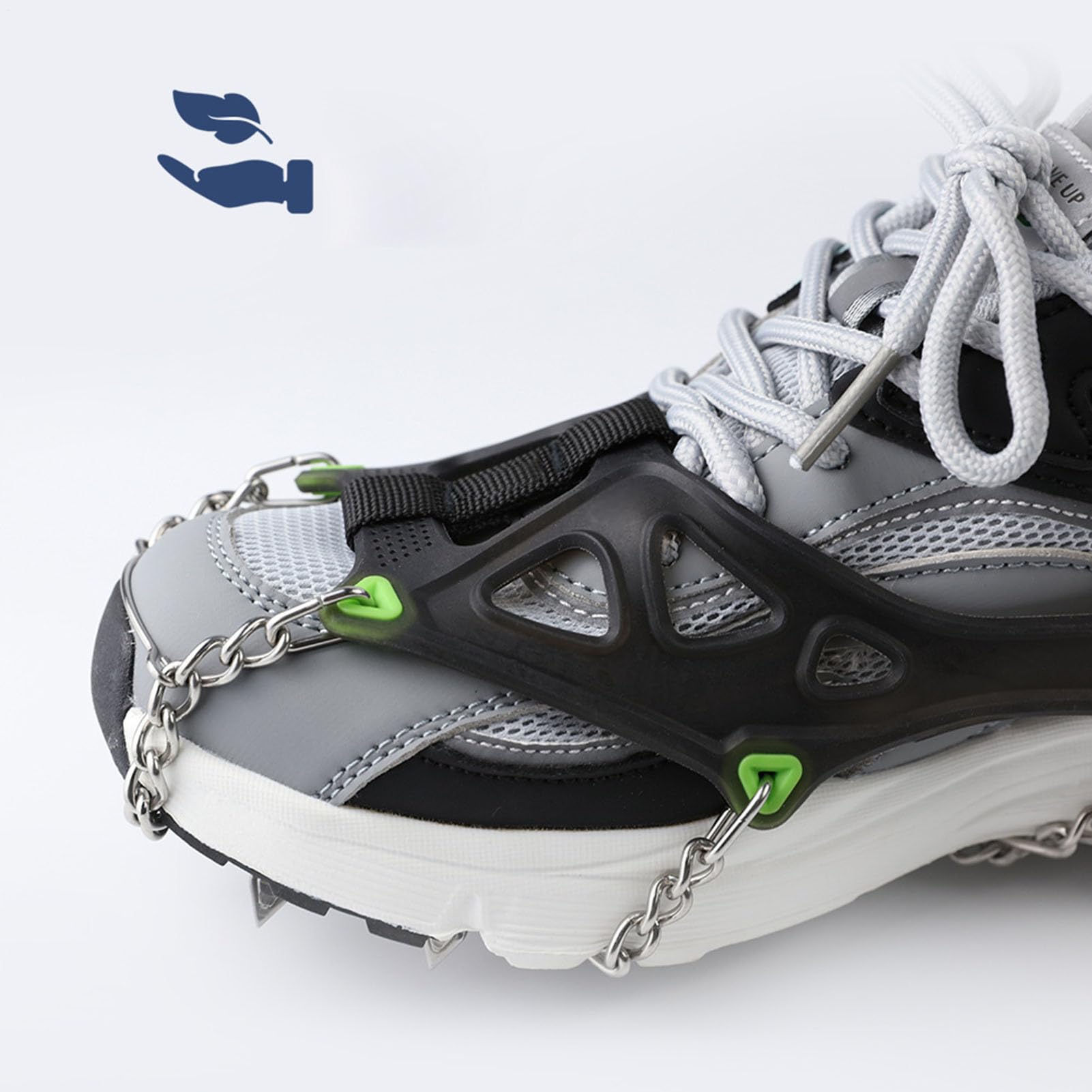 Crampons de neige pour bottes | Résistants à la chaleur | Pointes antidérapantes | Pour la marche, l'escalade, l'alpinisme, les femmes, les hommes, les adultes, les enfants, les personnes âgées et les