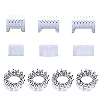 Vista 10 de CQRobot JST EL 4.5 mm de paso 2 pines conector electrónico IC macho, enchufes hembra carcasa y kit de terminales de crimpado en T macho/hembra. 50