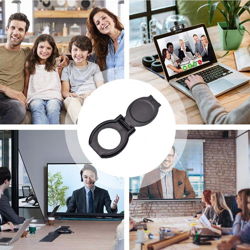EasyULT 5 Pezzi Copertura per Webcam, Copri Webcam con Adesivo Forte, Webcam Cover Protegge la Privacy e la Sicurezza per Webcam HD per Macbook, PC Portatile (Nero)