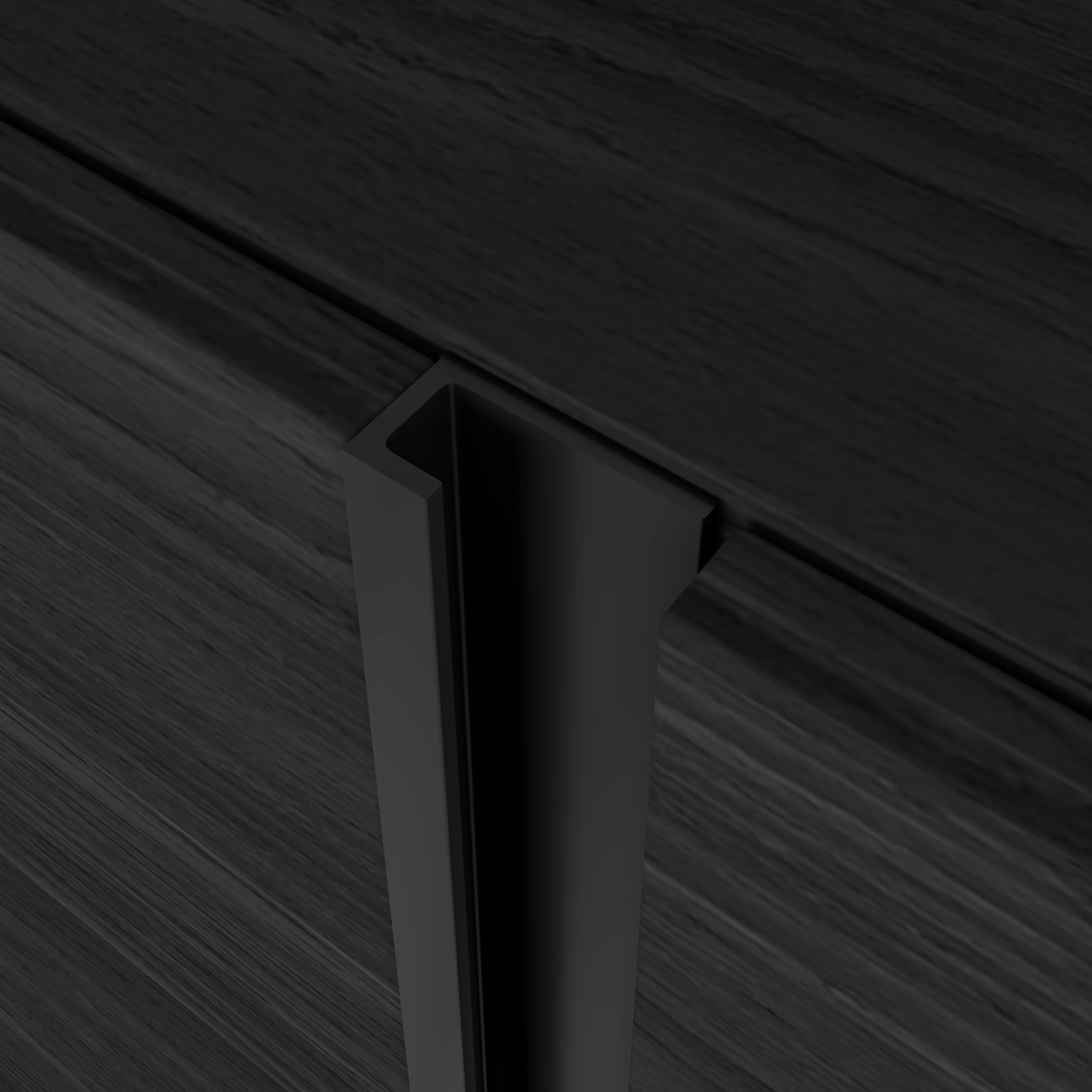 Skraut Home | Meuble TV | Banc Télé | Grand Espace de Rangement | 315x61x35 cm | pour écrans jusqu'à 80" | Cheminée électrique XXL | Design Industriel | Style Moderne | Noir et chêne