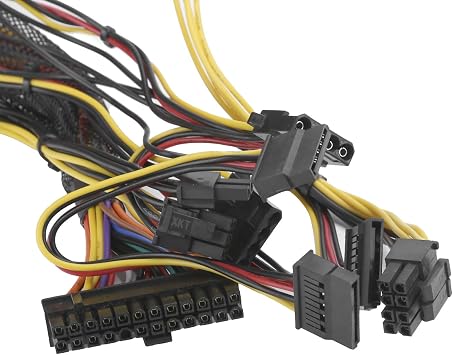 PC Power Supply, 350W Desktop Computer Low Energy Consumption Power Supply Accessories, 115/230V Adjustable(US Plug)