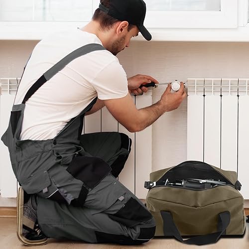 Miniatura 5 de Bolsa de herramientas pequeña, bolsas de herramientas de gran capacidad para hombres, bolsa organizadora de herramientas, tiene correas para el