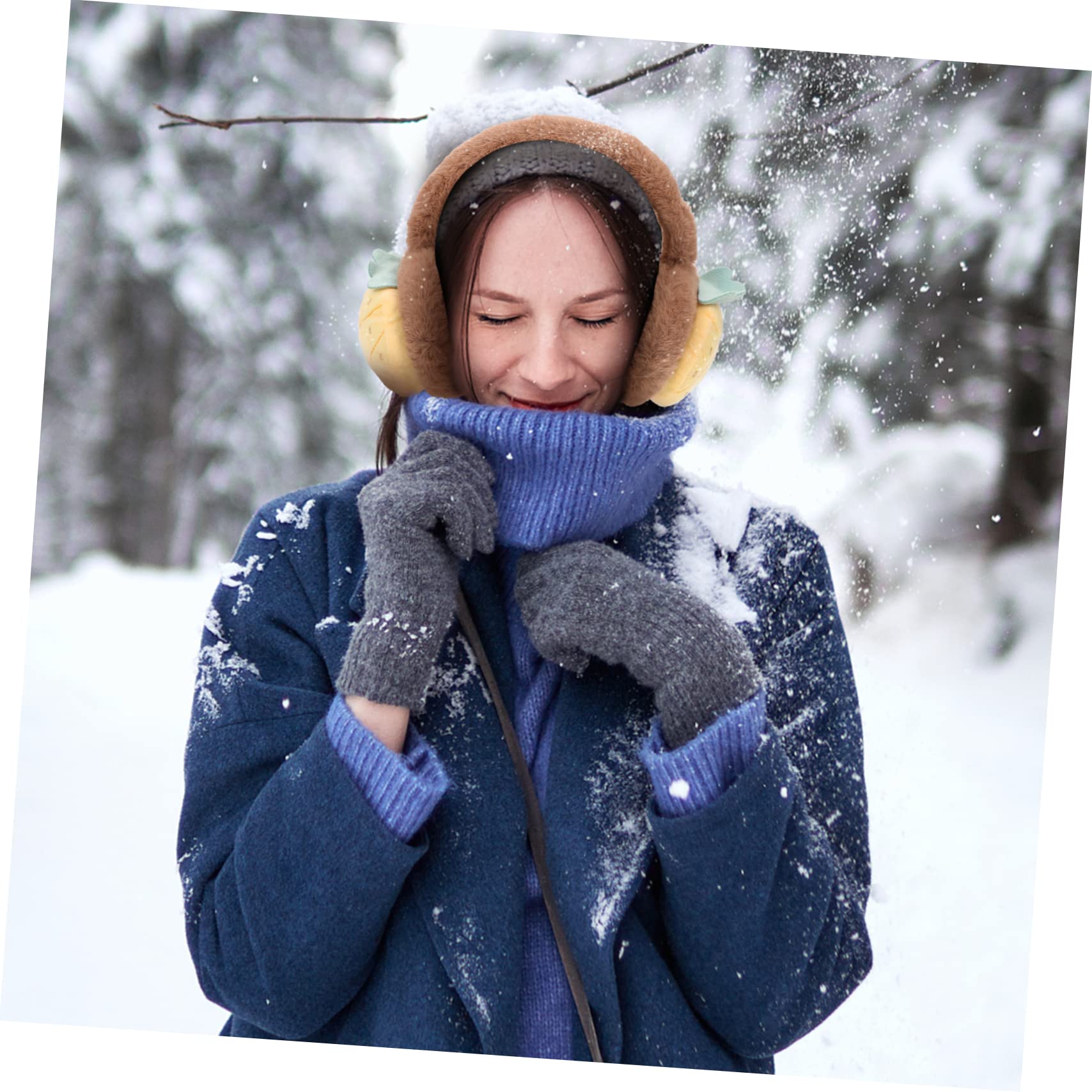 TOVINANNA Winter Ear Muffs Women Plush Ear Warmers 2pcs Set Cozy Earmuff Covers for Cold Days