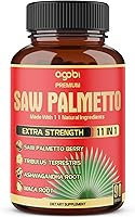 Vista 1 de Cápsulas Premium de Saw Palmetto - Combinadas con Ashwagandha, Cúrcuma, Tribulus, Maca, Té Verde, Jengibre, Albahaca Sagrada y Más - 90 Cápsulas