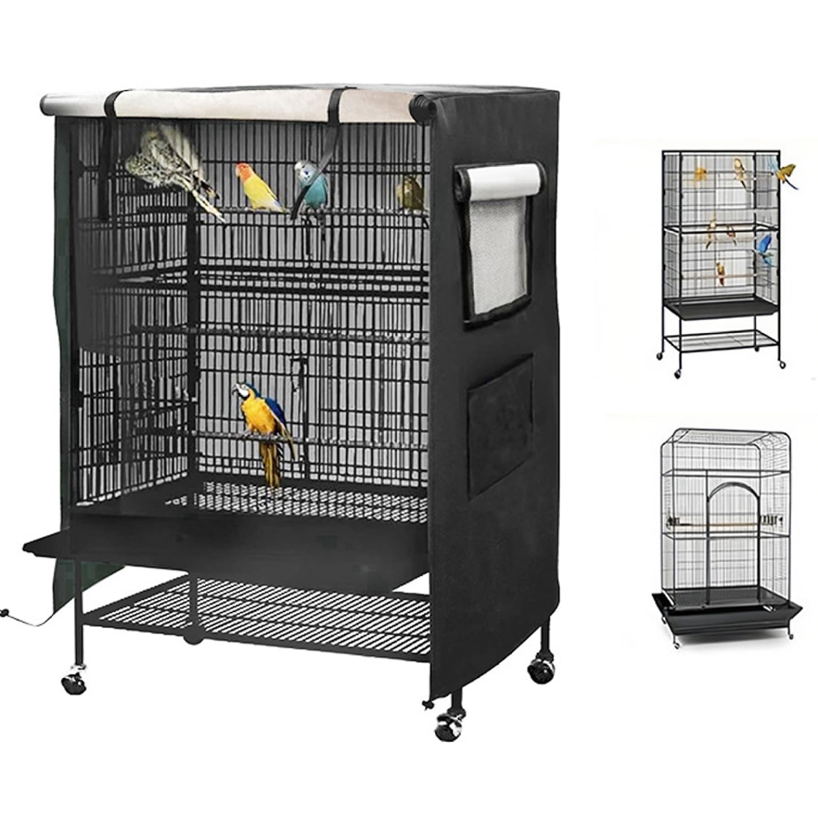Couverture de cage à oiseaux imperméable 210D universelle pour grand nichoir extérieur