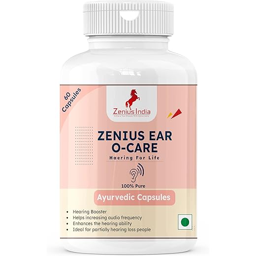 Zenius Ear O Care Ayurvedic Hearing Capsules 60 Count for He