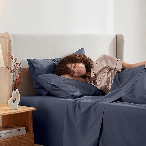 Miniatura 6 de Nestl Juego de sábanas cortas tamaño Queen, microfibra ultrasuave de 1800, doble cepillado, bolsillos profundos, ajuste fácil, juego de 4 piezas