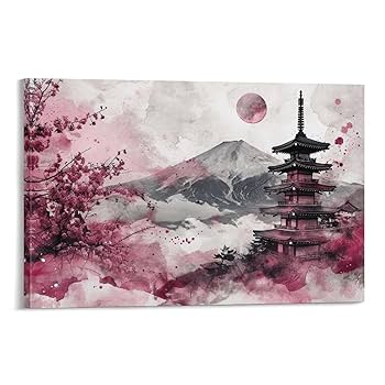 五重の塔 貼り絵 自宅保管品 絵画(風景画) 日本 東京都 浅草寺五重塔 インテリアアート額付き