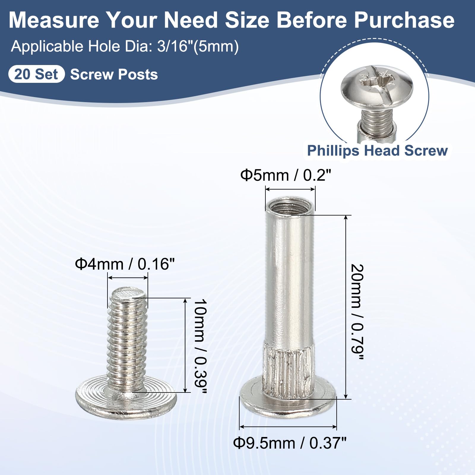 PATIKIL Binding Screw Posts - Image 2