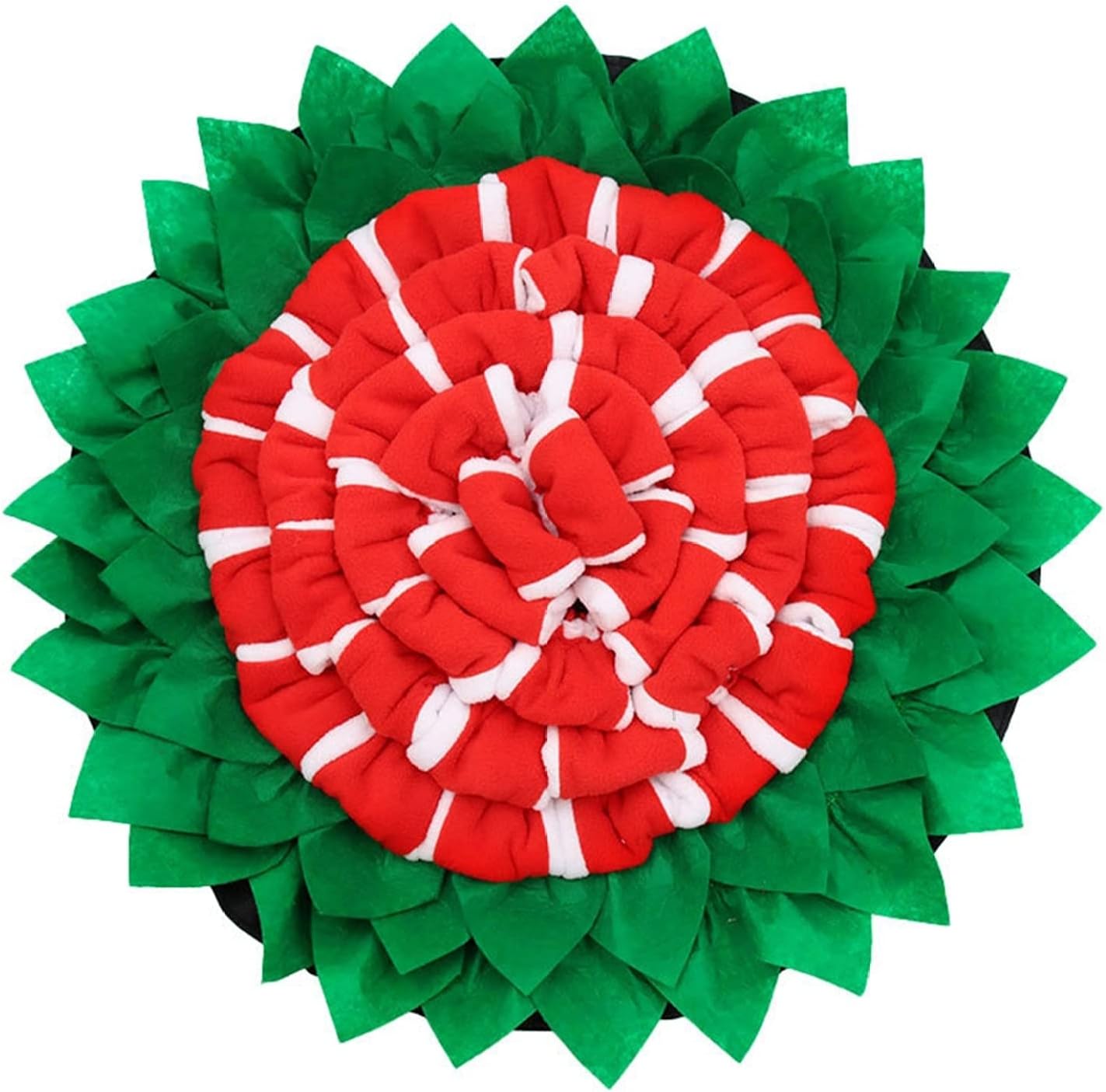 犬ノーズマット 知育マット 花 おやつ隠し ペット嗅覚訓練マット 餌入れおもちゃ ペット用訓練毛布 早食い防止 肥満 分離不安 嗅覚活動用品 ストレス解消 おもちゃ 食いちぎる対策 遊び 50 50cm 知育玩具 注意力トレーニング レッド 新しく着き