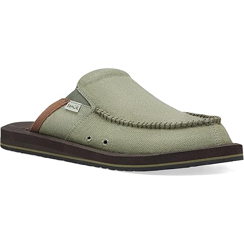 Sanuk Mens You Got My Back Loafers | Mens Shoes | Slip On Shoes for Men | Men's Slip-on Loafers | Memory Foam Footbed