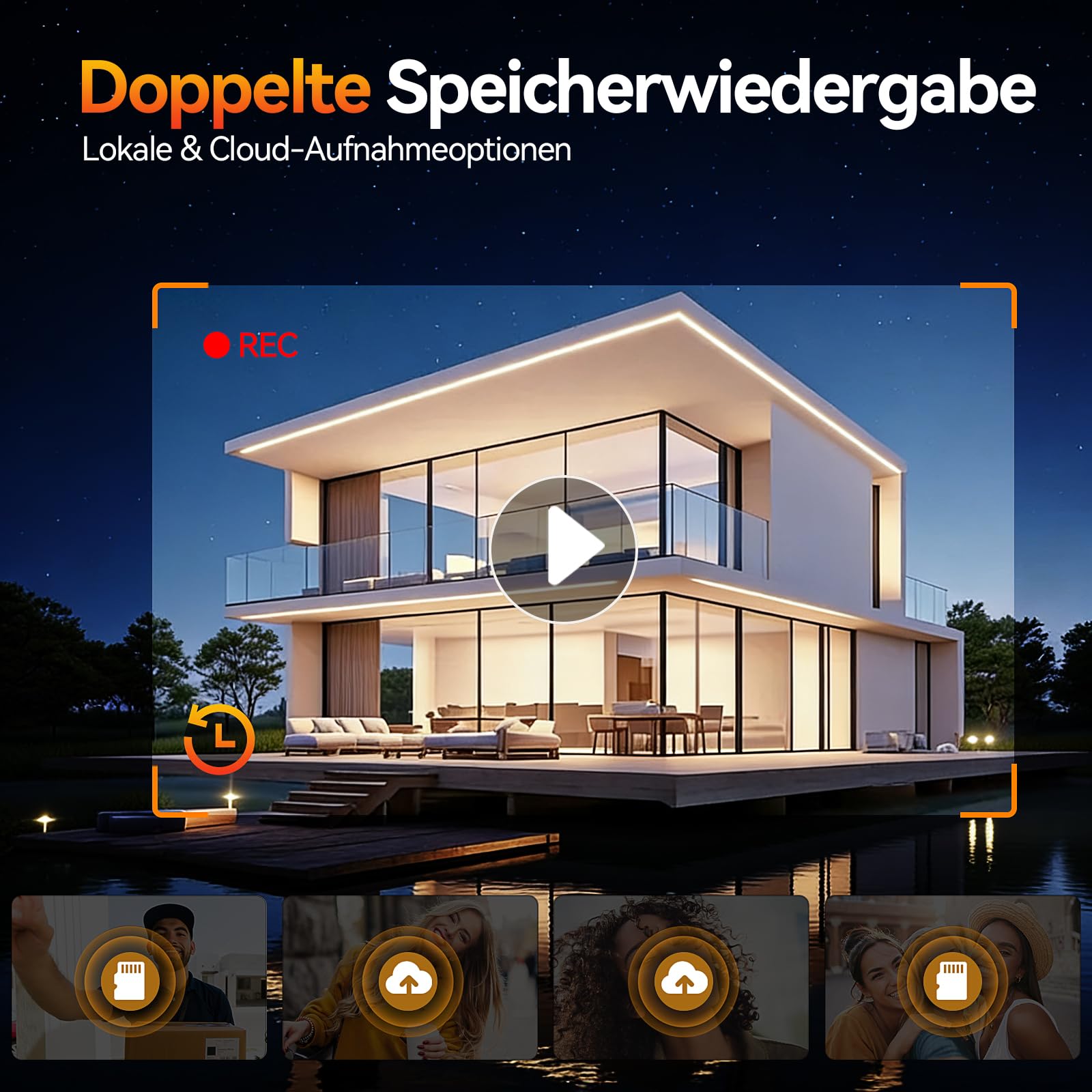 TMEZON WLAN Video Türsprechanlage mit Türöffner, 7''Farb-Touchscreen mit 1080P Metalldoorbell, 2-Draht Installation,Zwei-Wege-Audio,Personenerkennung, 3 Entsperrmethoden & App-Steuerung