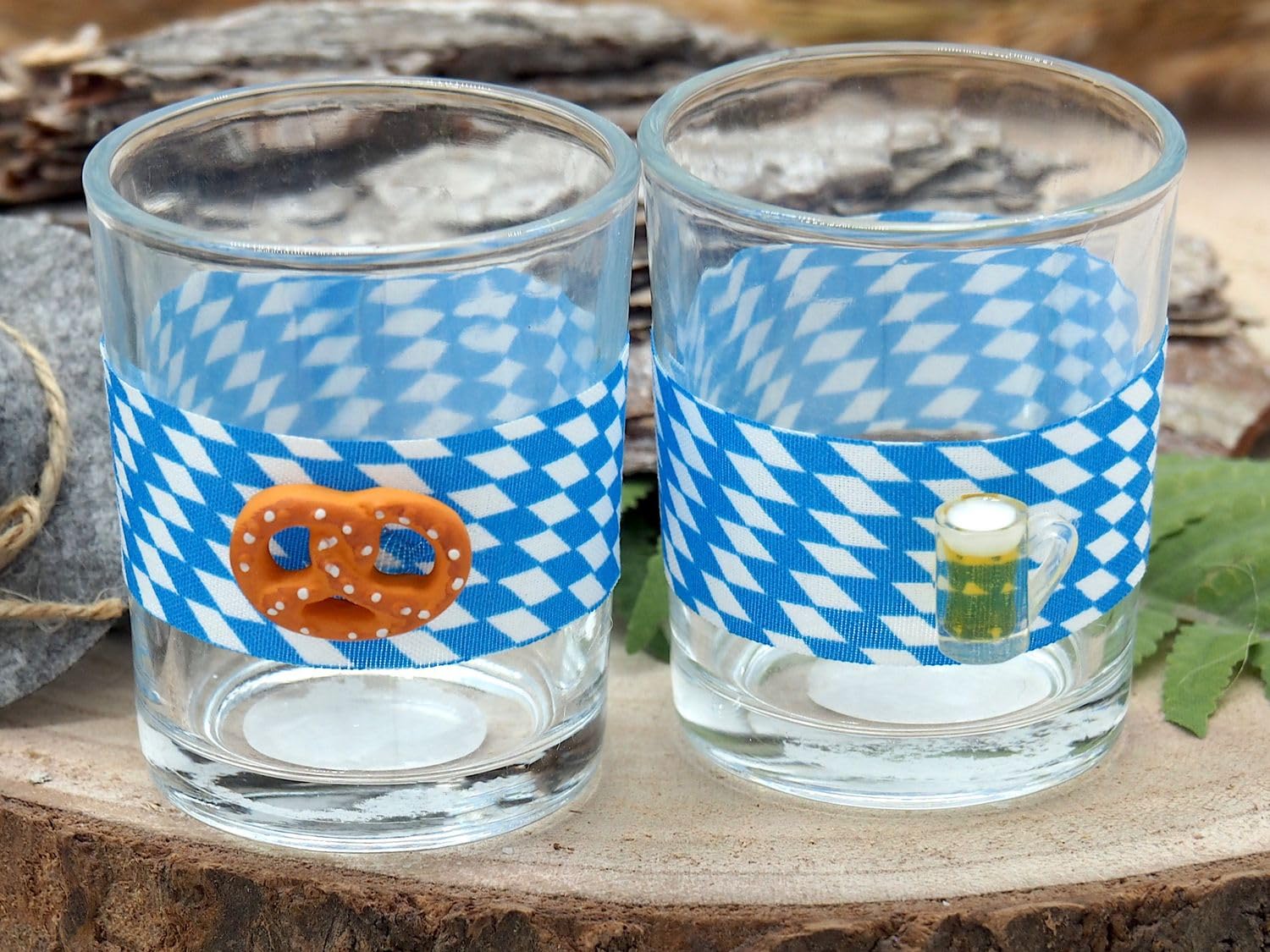 ZauberDeko Oktoberfest Tischdeko Brezel Bierkrug Bayrisch Blau Geburtstag Party Deko Mottoparty Set