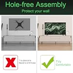 TV Stand for Hisense TV Legs, TV Stand Legs for Hisense 32" 43" 50" 55" 58" 65" Roku TV, for 50R6E3 55R6090G 55R6G 55U6GR5 58R6E3 32H4030F3 65R6090G5, with Screws