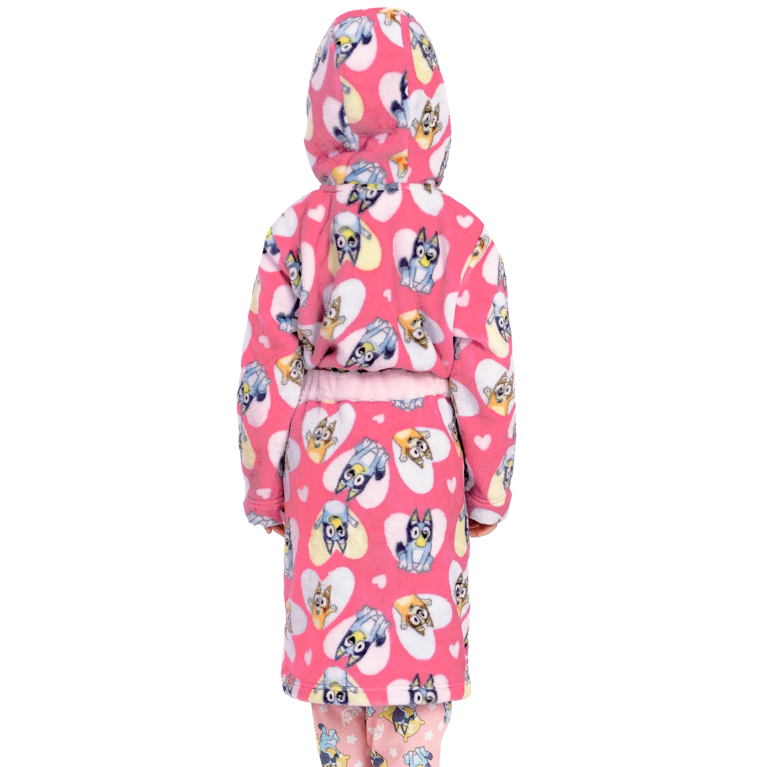 BlueY Peignoir Fille, Bingo Robe De Chambre Enfant, Peignoir De Bain Enfant En Polaire