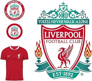 ستيكر شعار نادى ليفربول لكرة القدم عدد 15 استيكر للسيارات واللاب توب و الهاتف المحمول البلاي ستيشن والدراجة النارية والأمتعة للوح التزلج وعلى الجدران فينيل