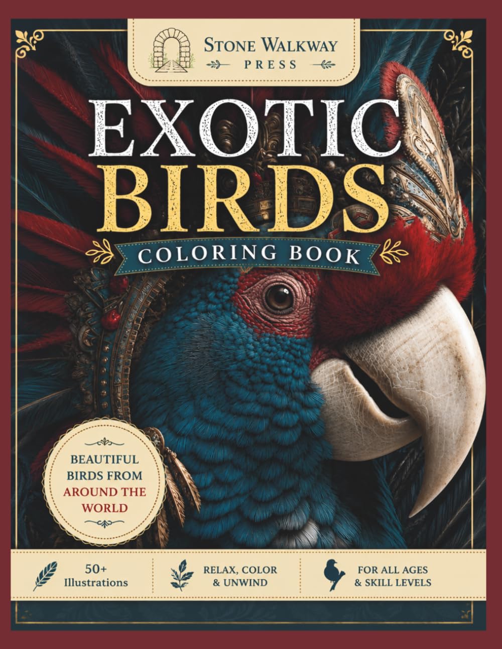 Exotic Bird Coloring Book