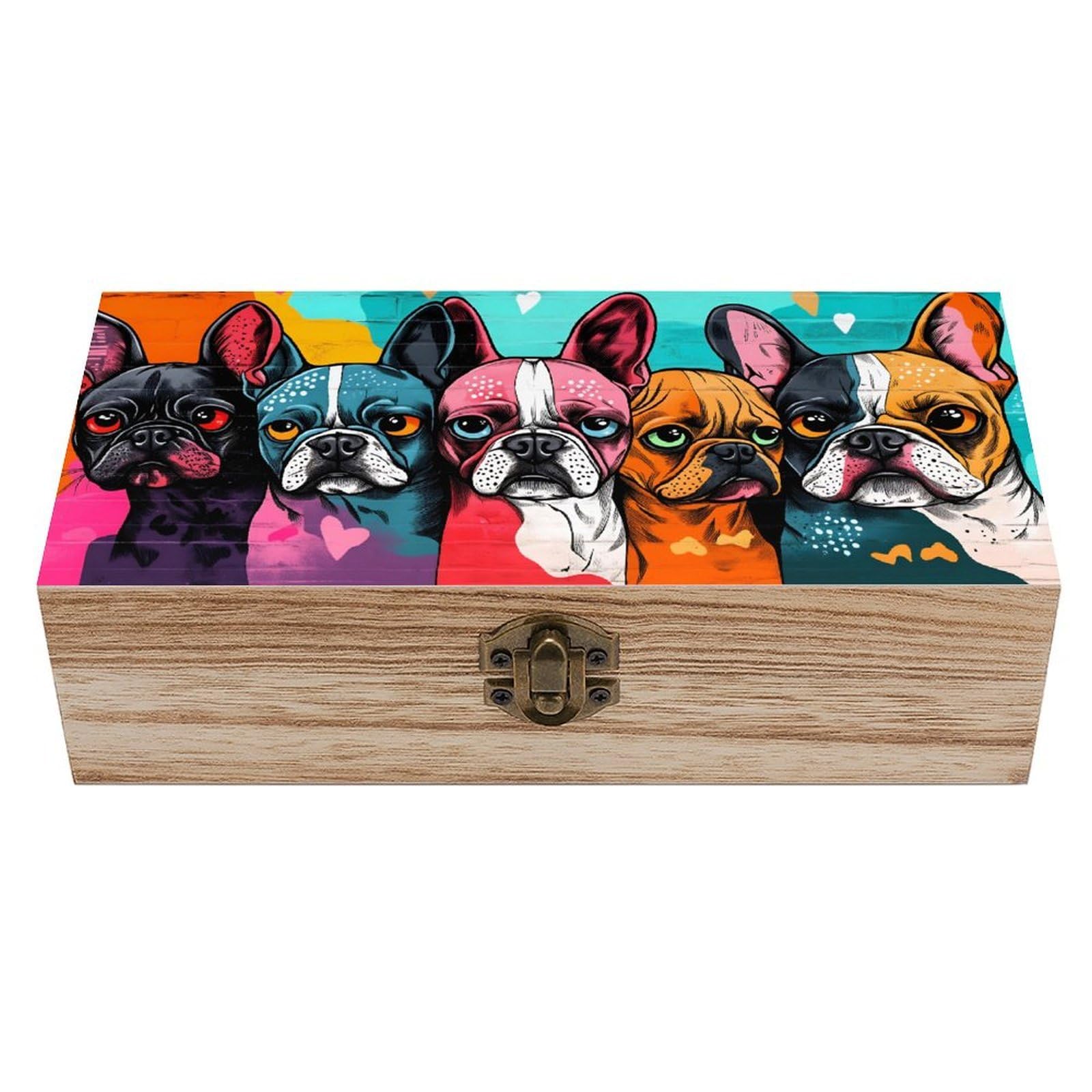 HLBSDM Whale Wooden Storage Box with Hinged Lid,Vintage Gift Box Natural Wood Keepsake Decorative Rustic Jewelry Box 7.9" L*3.9" W*2.3" H