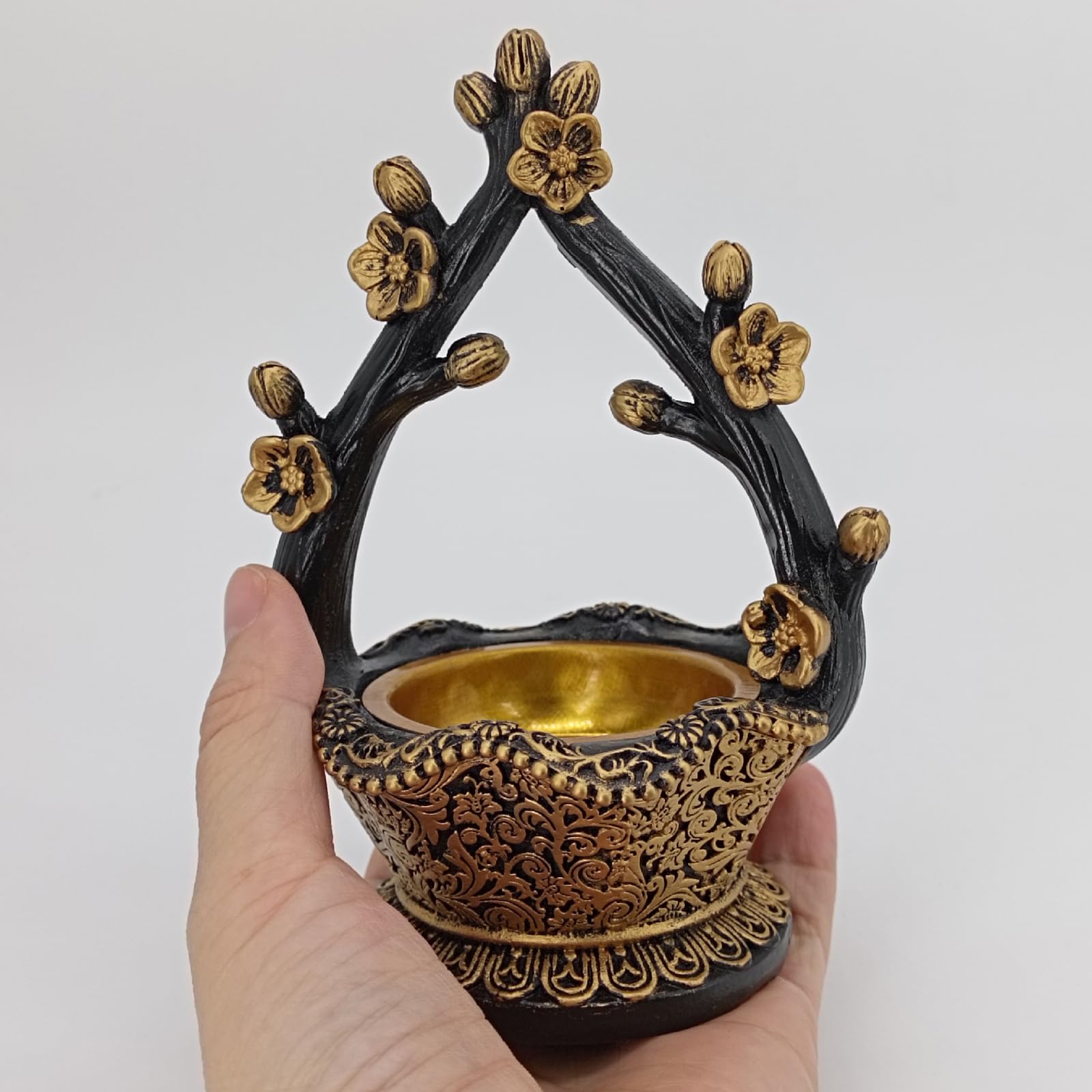 ruciatore per aromaterapia, Eleganti incensieri in ceramica marrone, decorativi for aromaterapia, for il relax e la meditazione