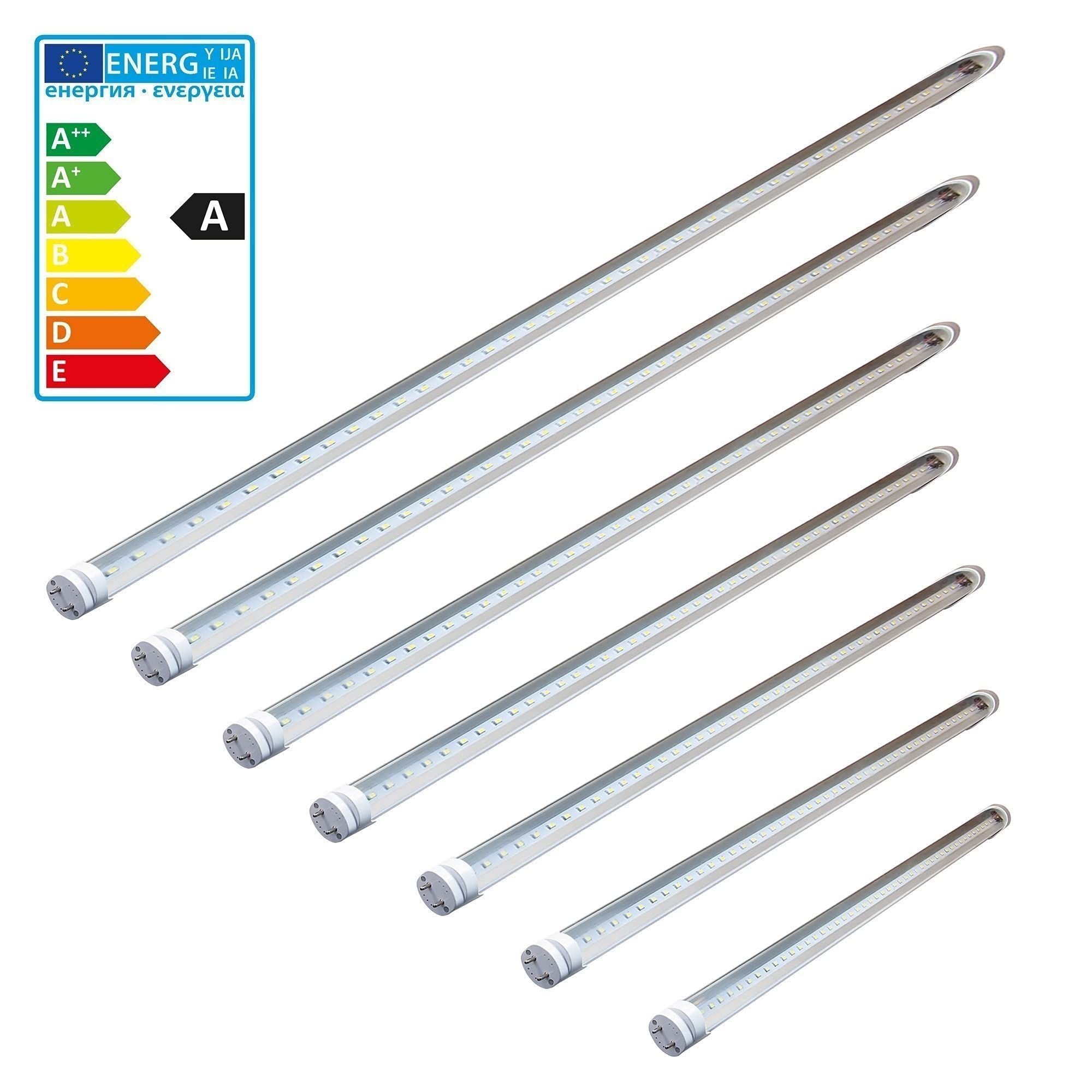 Tubo a LED G13, 14 W, kaltweiß, 90 x 26 x 26 cm, 8 unità