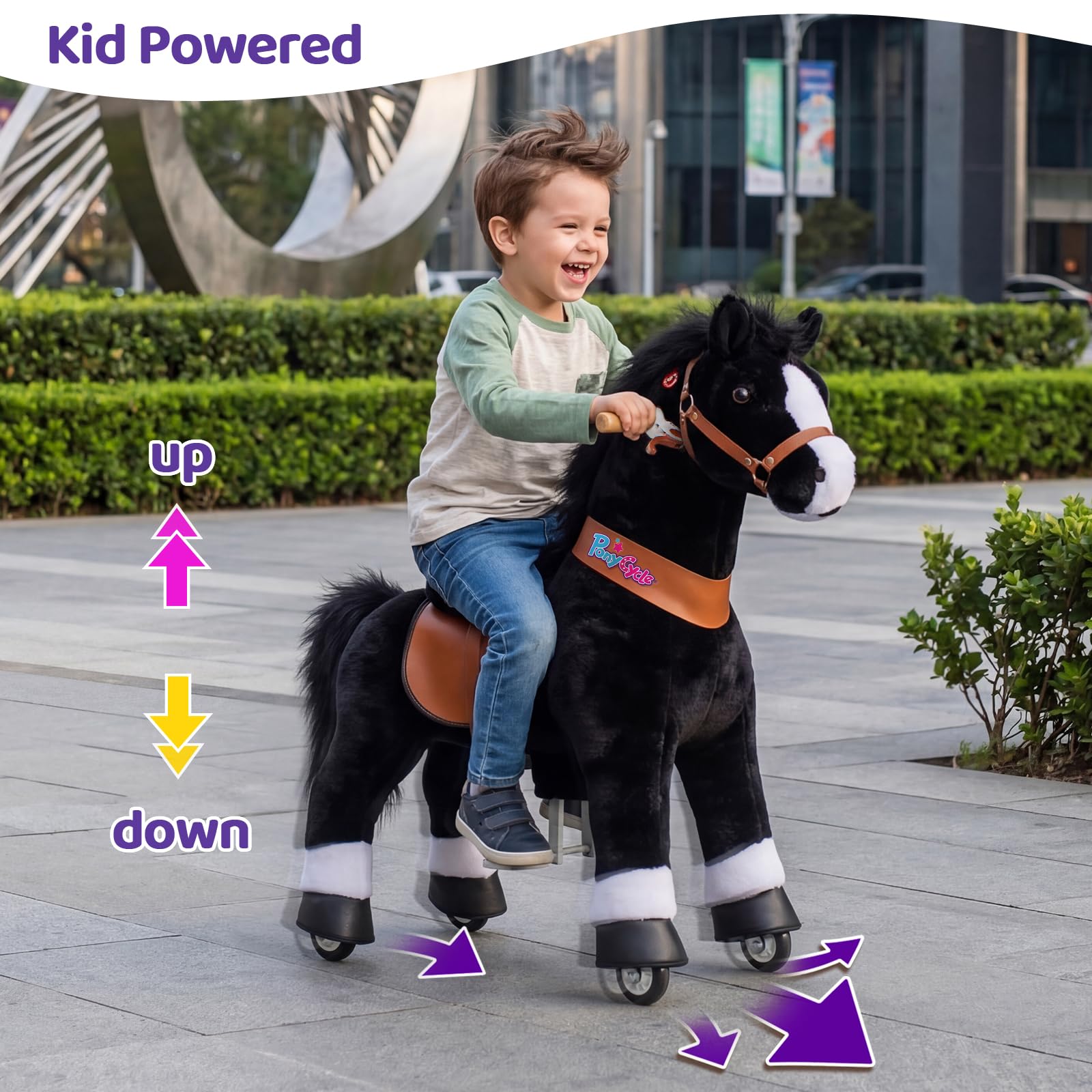 Amazon.co.jp: PonyCycle キッズライディングトイ ポニーに乗る乗馬