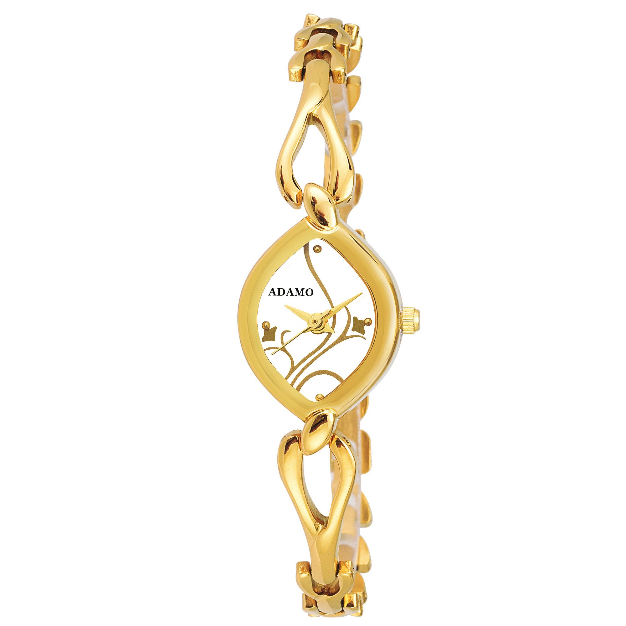 ADAMO Designer White Dial Womens & Girls Watch 2455YM01 (B07DCT17PB) Amazon Price History, Amazon Price Tracker