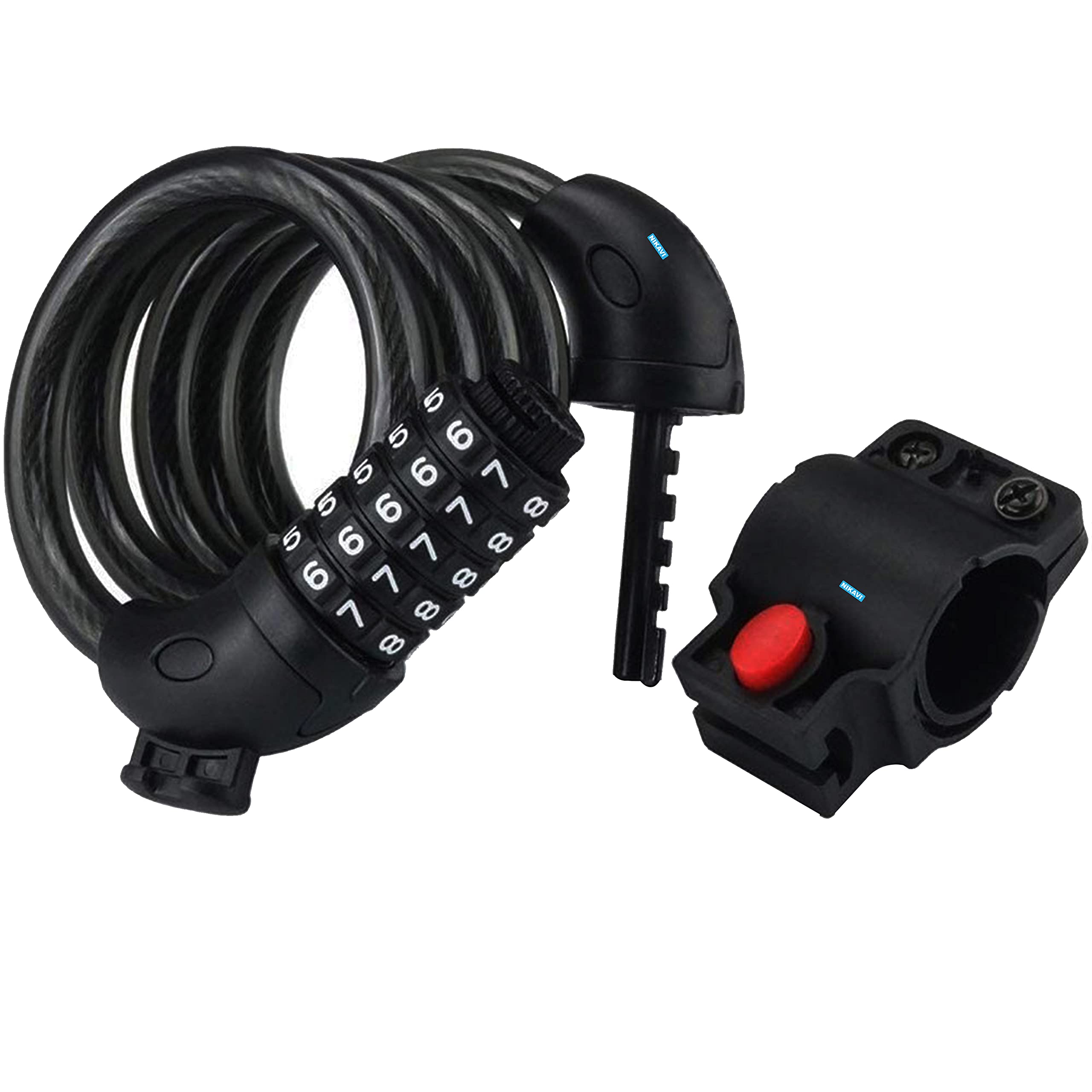 NIKAVI Multicolor Cable Lock - M4 (Black) (B09DYZ6724) Amazon Price History, Amazon Price Tracker