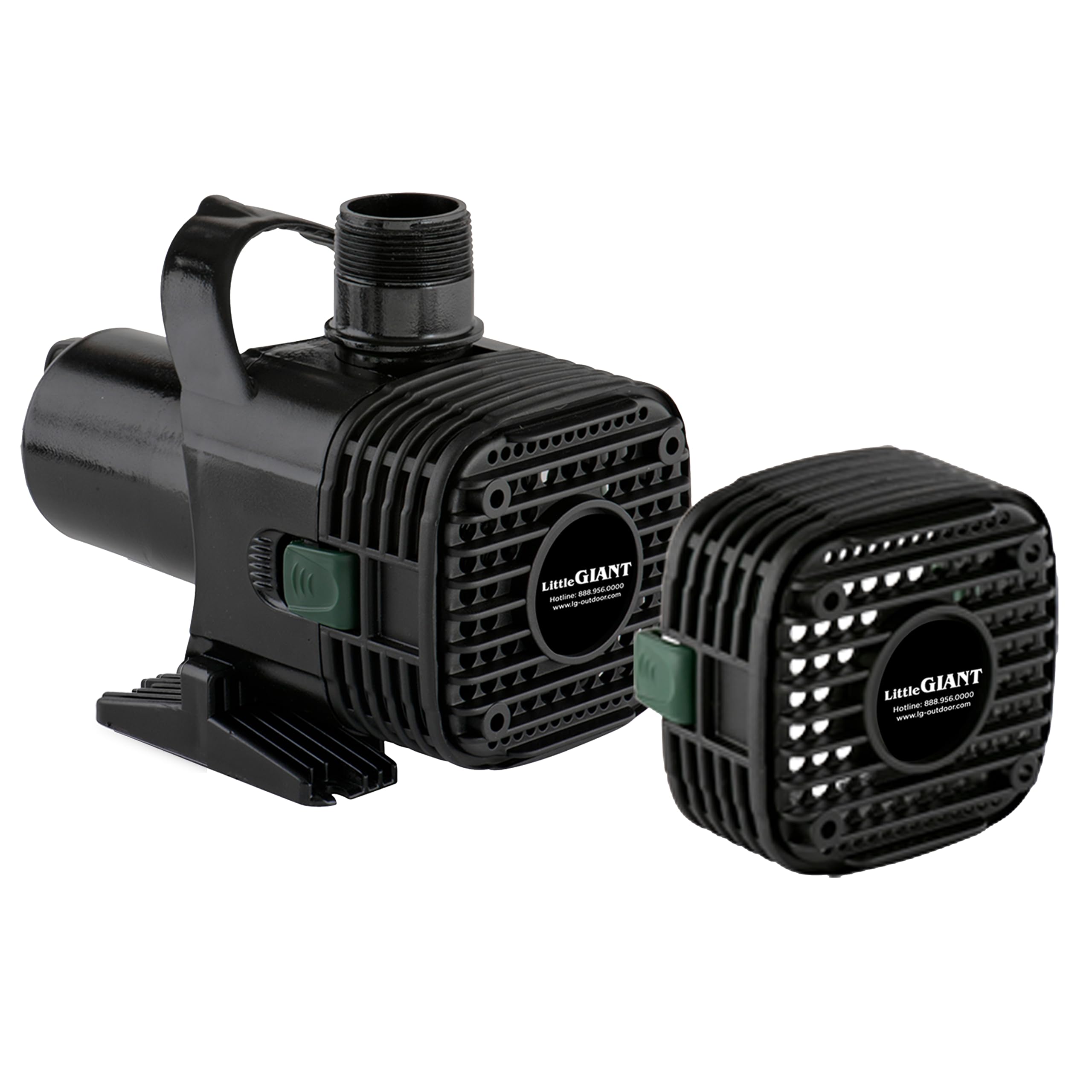 Little Giant F70-7300 115-Volt, 7365 GPH Wet Rotor Pump with 40-Ft. Cord for Ponds up to 7300 Gallons, Black, 566729