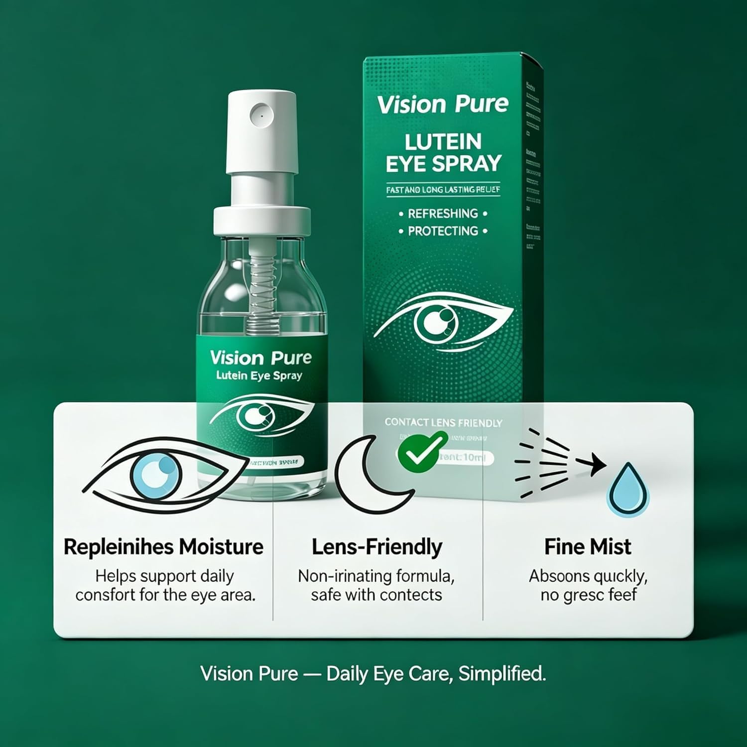 Lutein Eye Spray,Relieves Eye Fatigue,10 mL(0.34 fl oz) — Amazon image 2