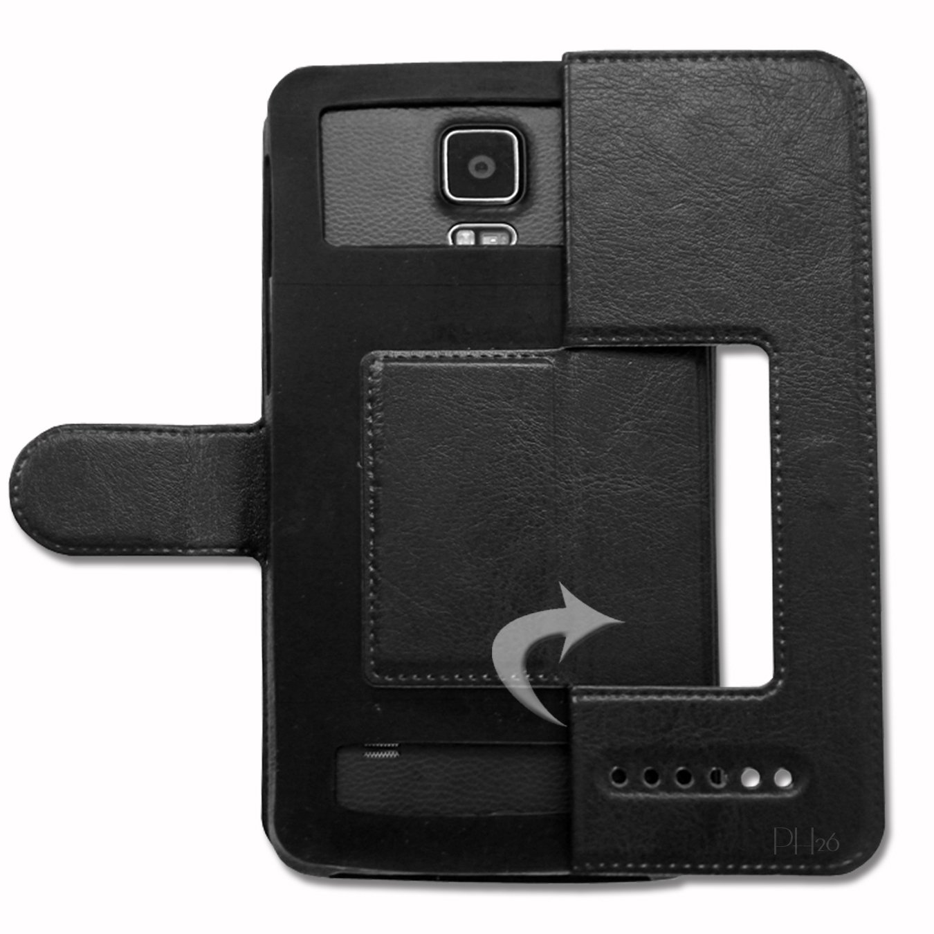 Custodia A Libro Per YEZZ Andy 4E LTE By Ph26 – Turchese, Con Aletta Magnetica E Fibra Morbida
