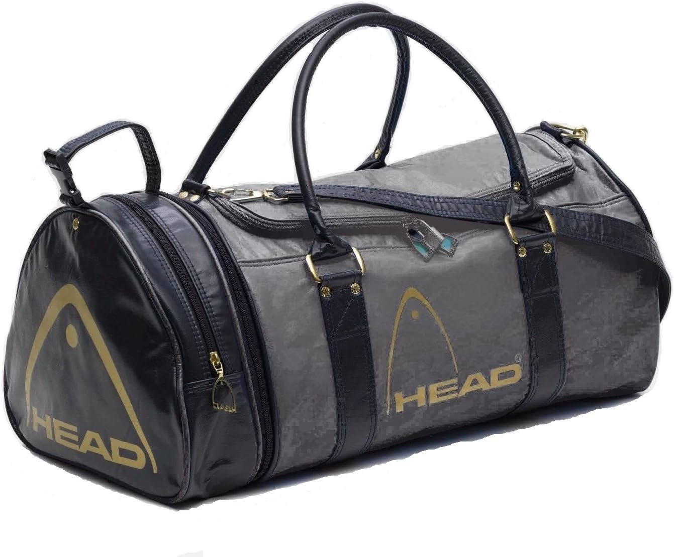 Head Monte Carlo Ladies/Mens Gym Sports Bag, Travel Holdall Black/Grey