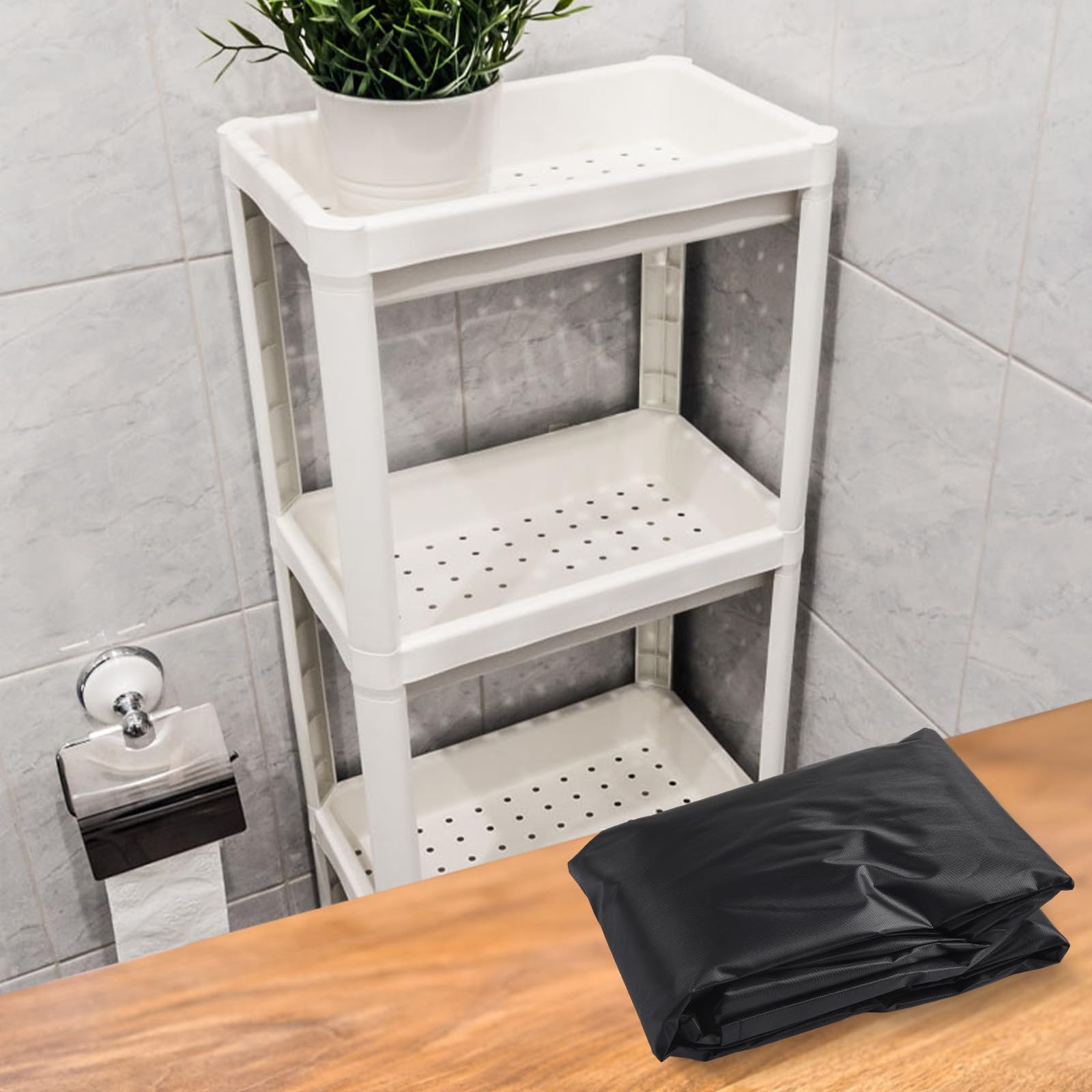 Housse imperméable pour étagères, housse transparente pour étagères, avec charnières à 3 voies, adaptée aux racks 91,7 x 45,7 x 182,7 cm (longueur x largeur x hauteur)