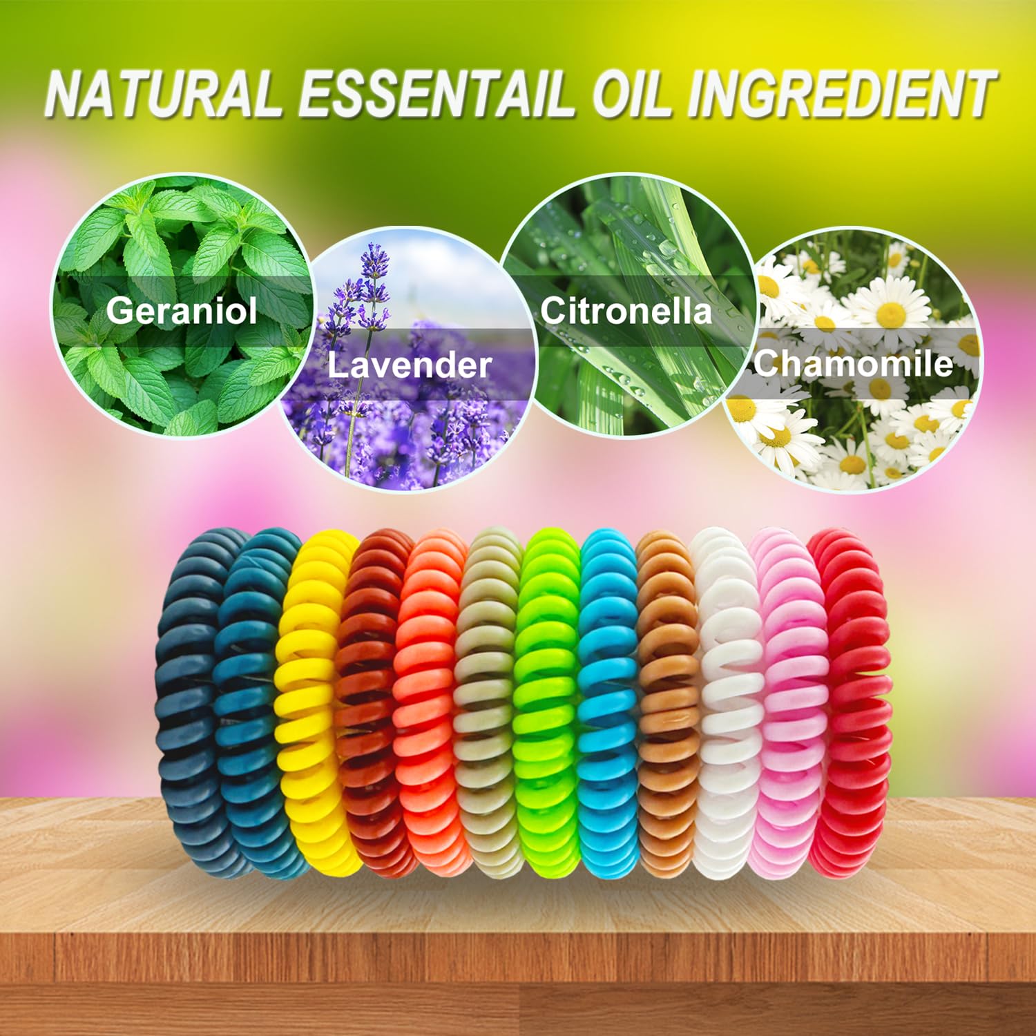 36 Pack Mosquito Repellent Bracelets, Individually Wrapped DEET-Free Insect & Bug Repellent Wristbands with 60 Pcs Mosquito Repellent Stickers for Kids & Adults Outdoor Camping Fishing Traveling