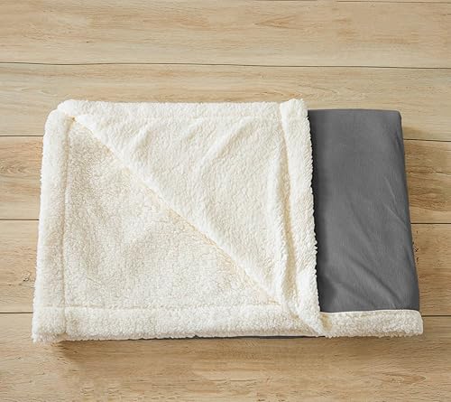 Miniatura 3 de Manfei Manta de moda azul marino y gris con purpurina para sofá, manta de cama moderna de arte abstracto para niños y adolescentes, decoración de