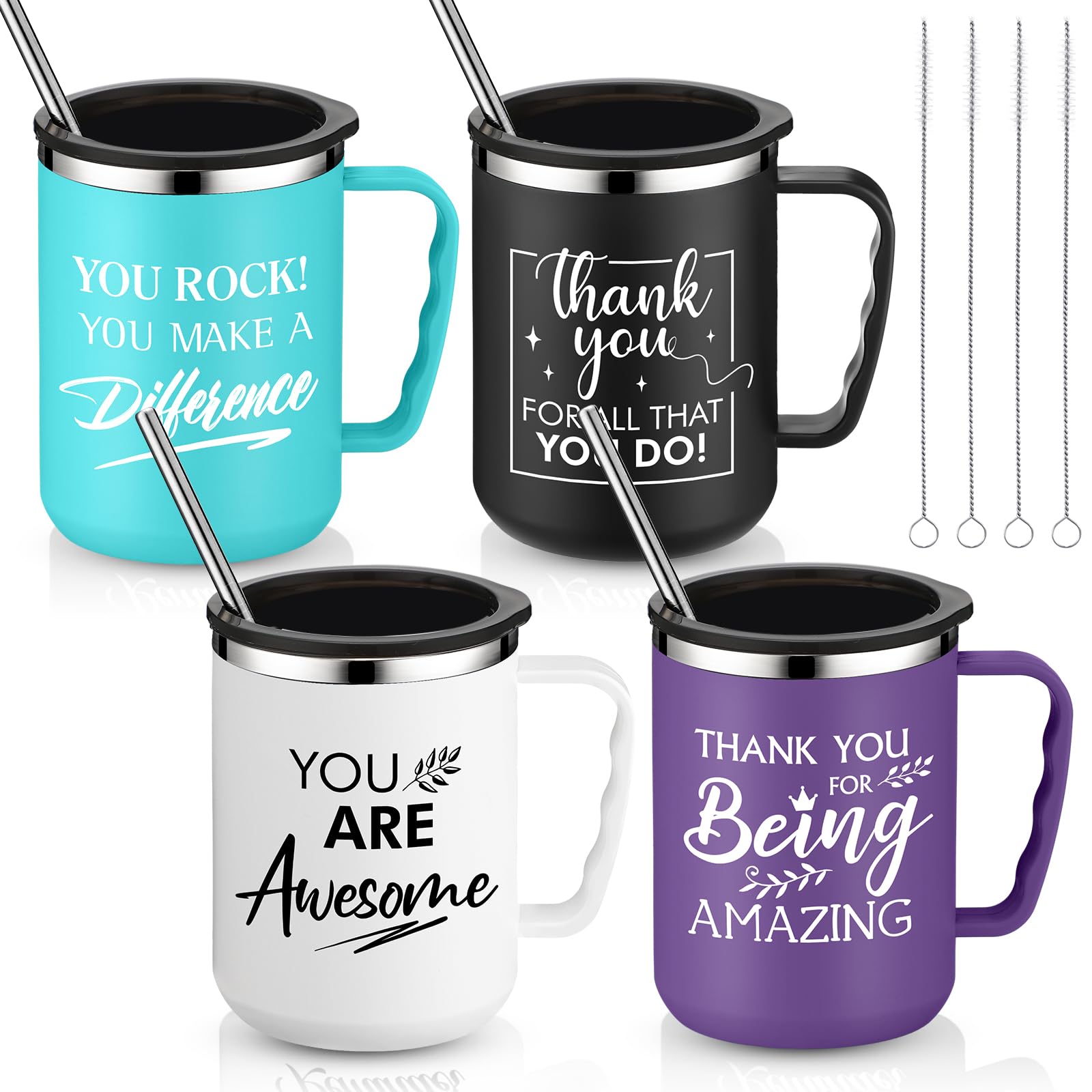 Tasses à café de 500 ml isothermes en acier inoxydable Sumind avec poignée