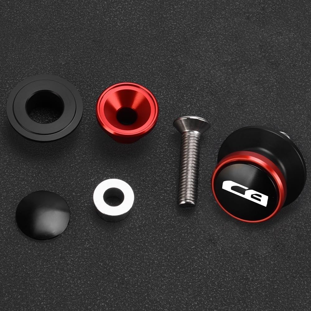 Swing Arm Spool Motorcycle CNC Swingarm Spools Sliders Stand Screws for H&ONDA CB125 CB190R CB250R CB300R CB300F CB500 CB650R CB650F CB900 919 (Color : B 8mm 8)