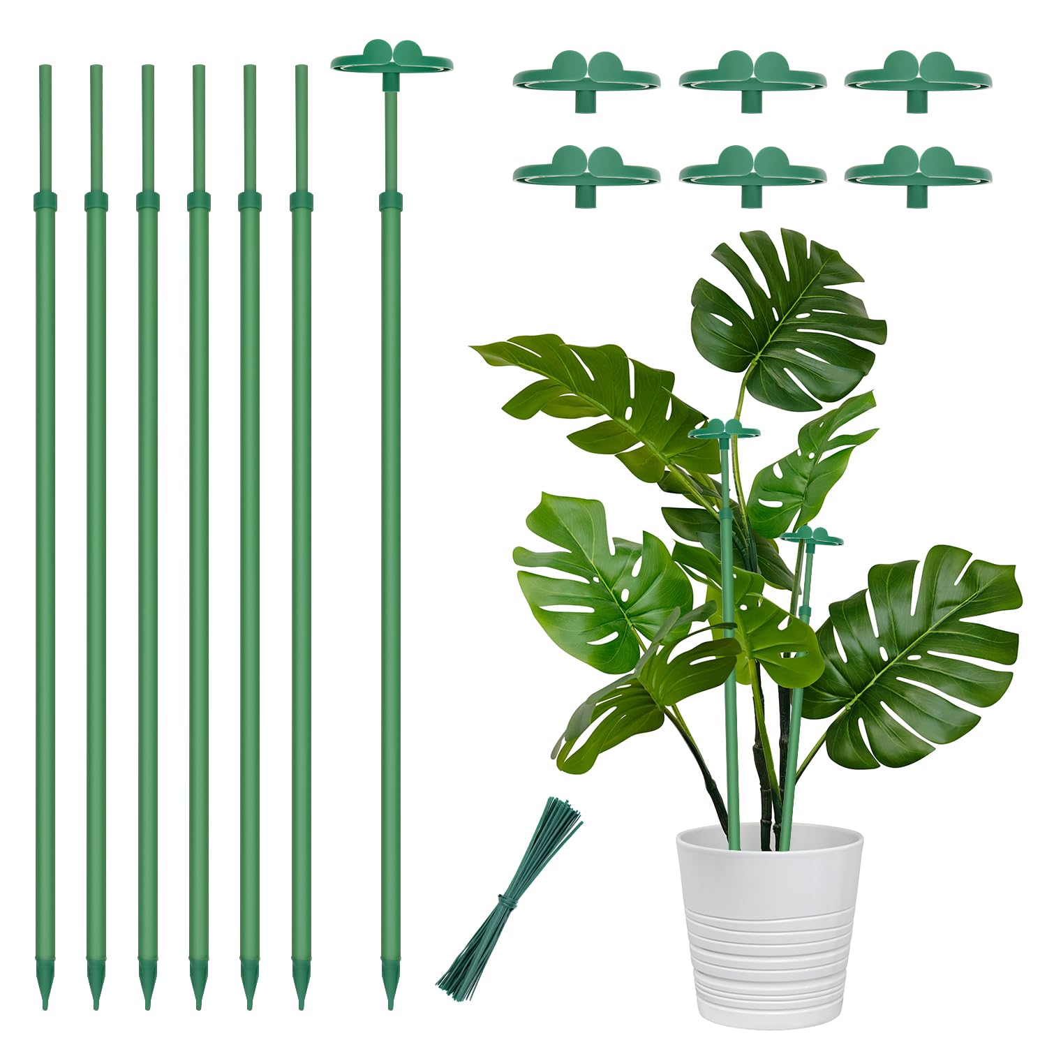 BOVITRO Extendable 7-Pack Plant Stakes