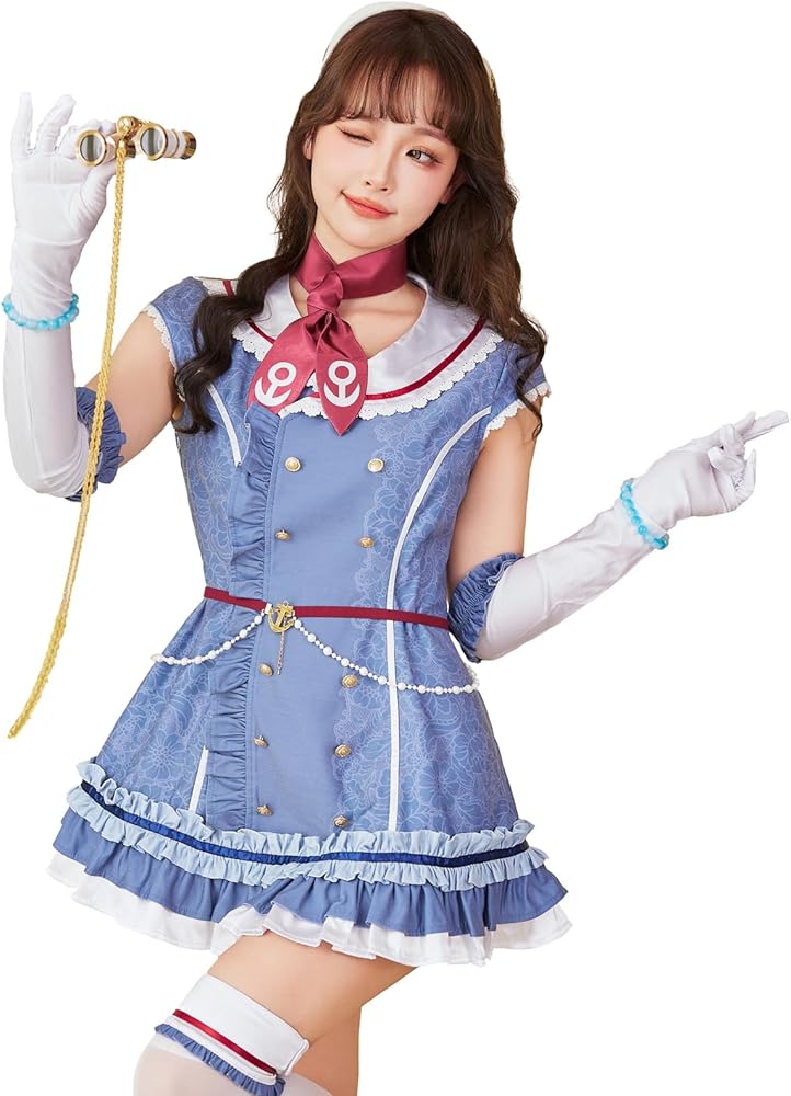Amazon.co.jp: [Malymoon] マリン コスプレ セーラー 水兵