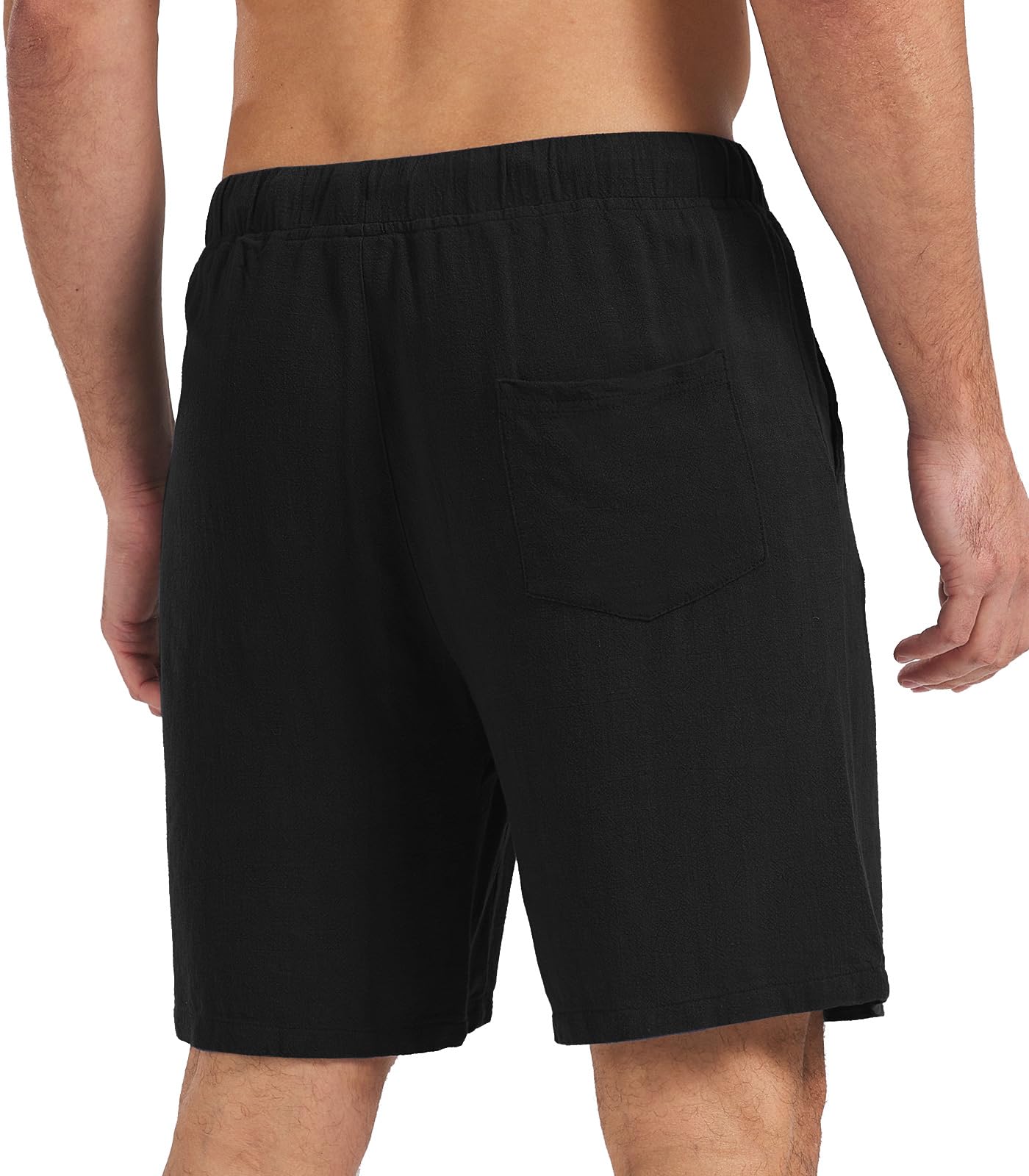 Zetieny Uomo Sportivi Pantaloncini Lino Pantaloncini Estivi Leggero Fitness Workout Shorts Pantaloni Casual da Uomo con Coulisse e Tasche