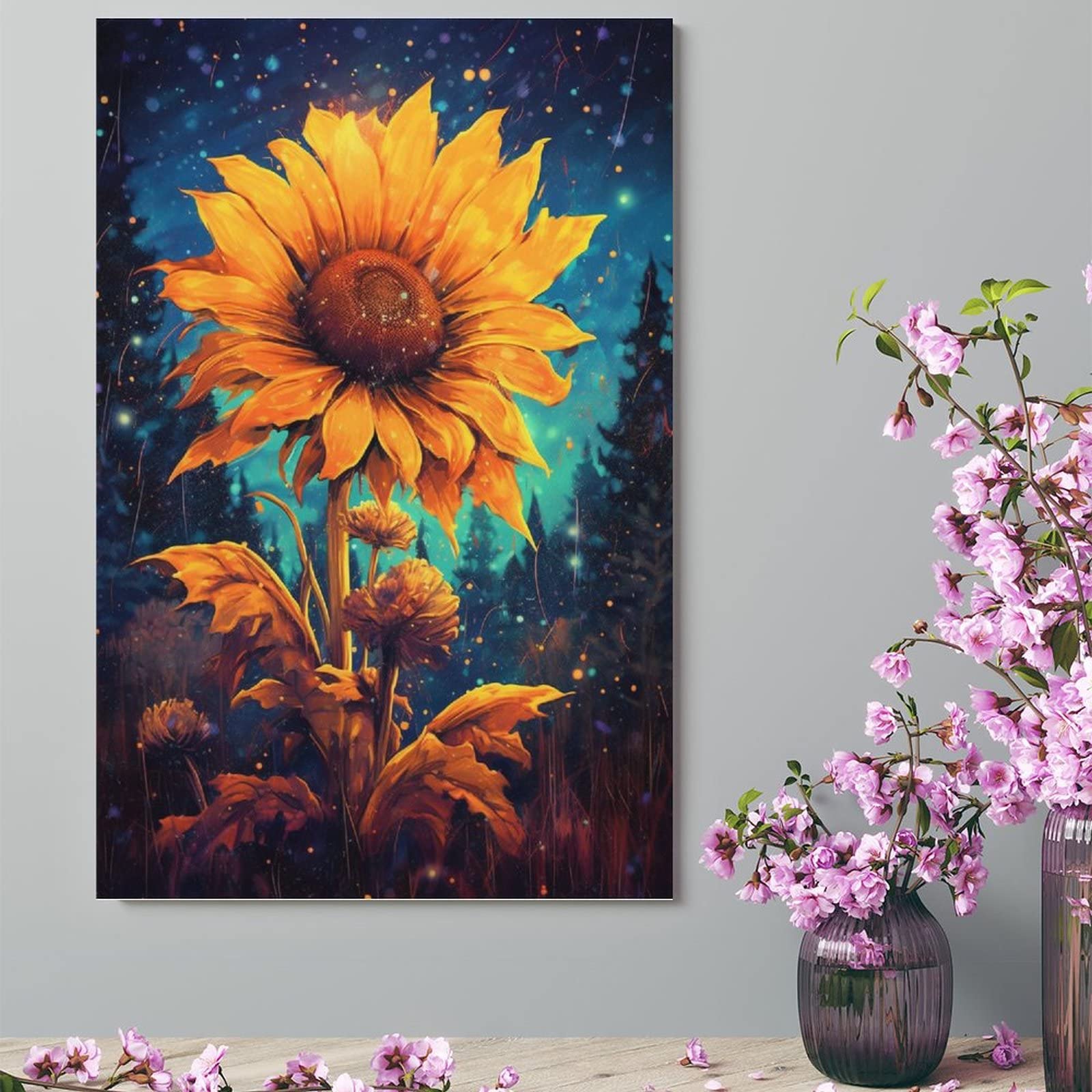 【インテリアアート】花　フラワー　ひまわり　 インテリア　絵画　BAEZ3 楽天市場】【9月23日 限定クーポン配布】ひまわりの絵 絵画