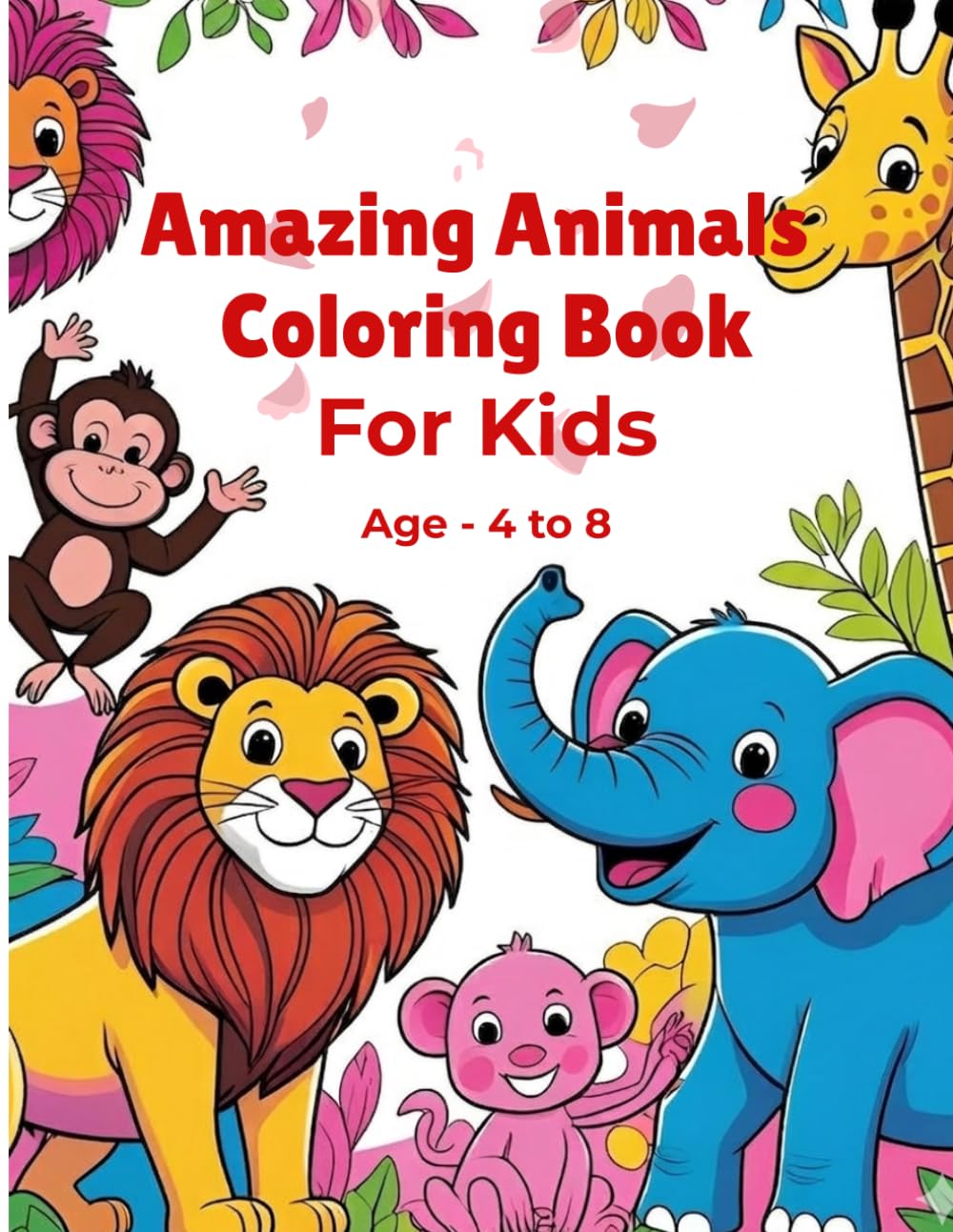 Amazing Animals Colouring Book For kids