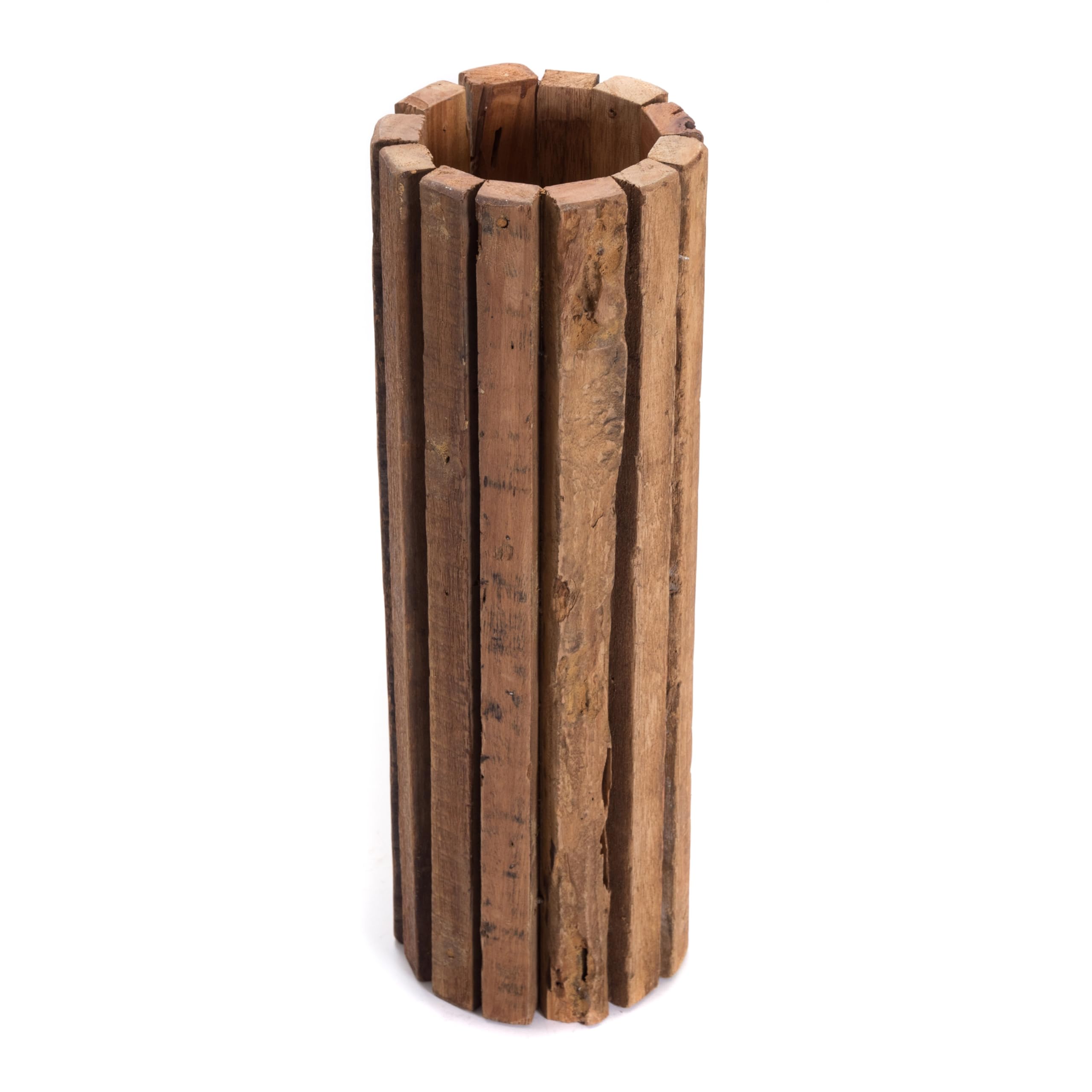 Świece kolumna Spira 55 | 55 cm, mahoń/drewno tekowe | świecznik kolumna, świecznik, kolumna dekoracyjna, podest na kwiaty, kolumna na rośliny, podłoga świecznik