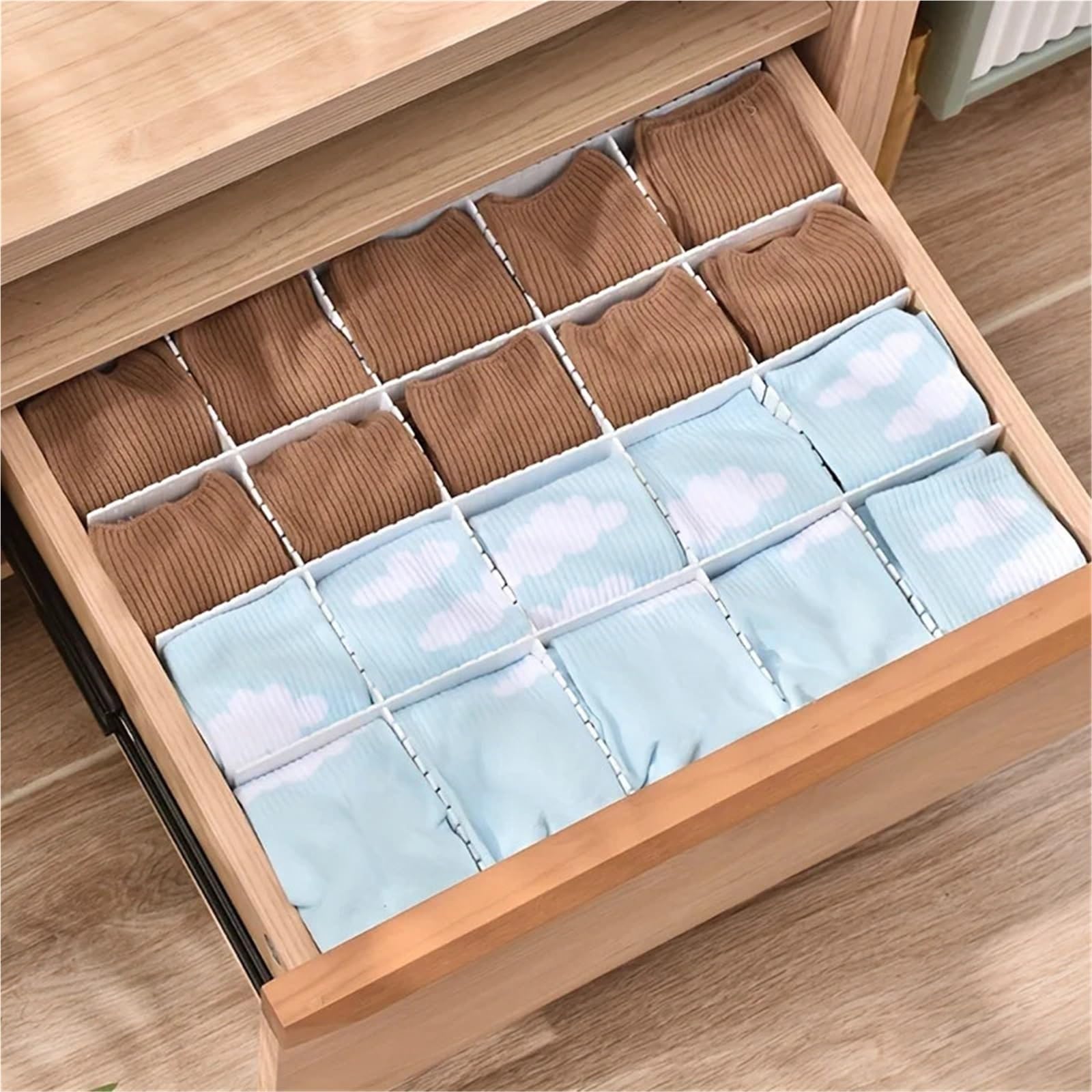 Separatori Per Cassetti Contenitori espandibili for divisori for cassetti regolabili da 8 pezzi for l'organizzazione della cucina dell'home office